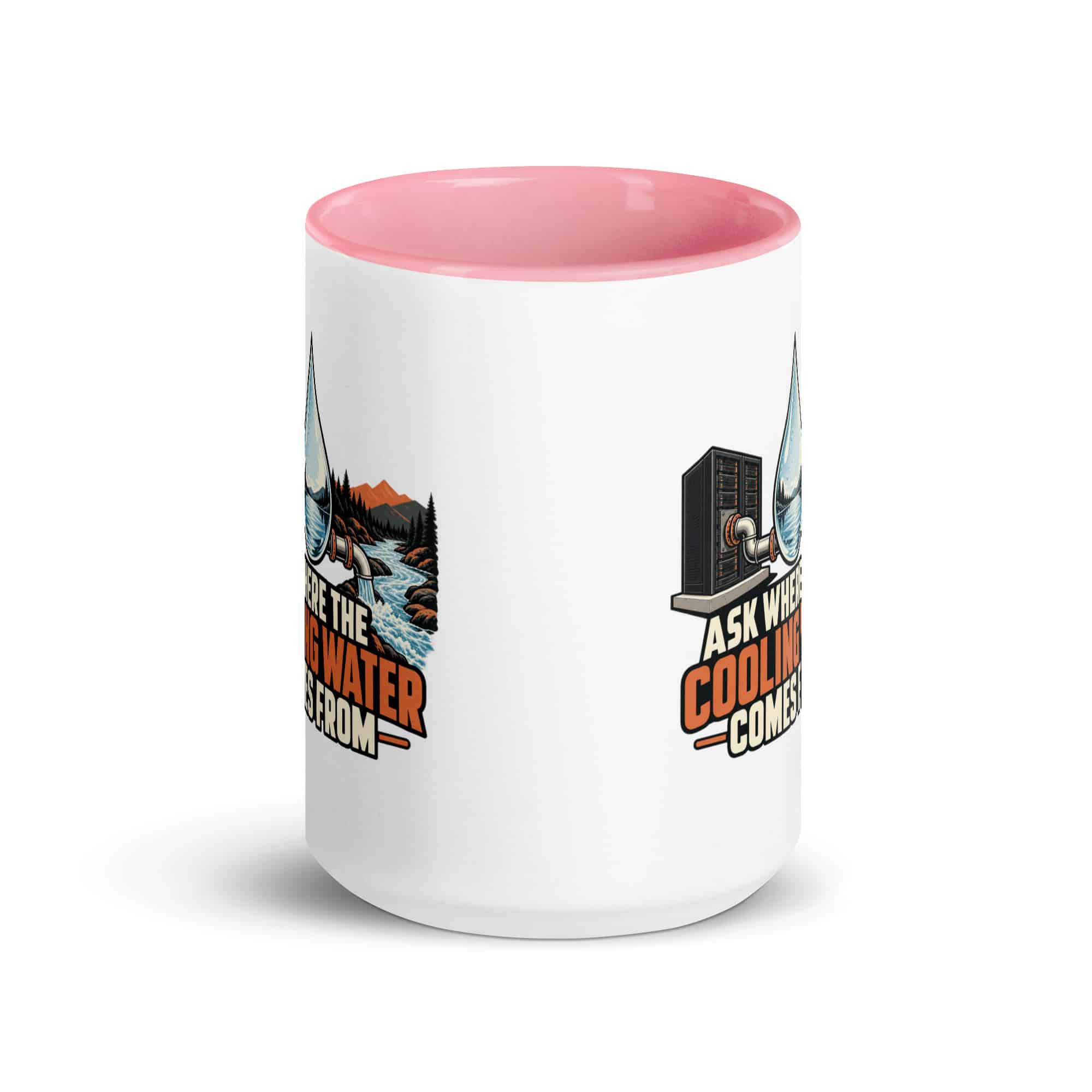 Color Inside Coffee Mug: Ask where the cooling water comes from