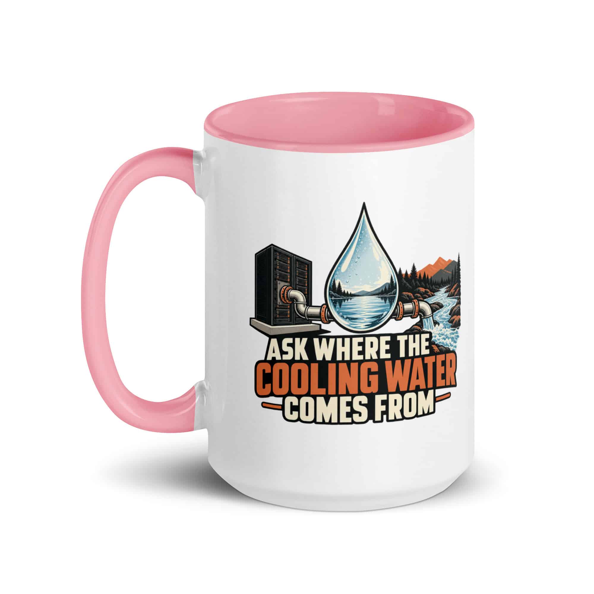 Color Inside Coffee Mug: Ask where the cooling water comes from