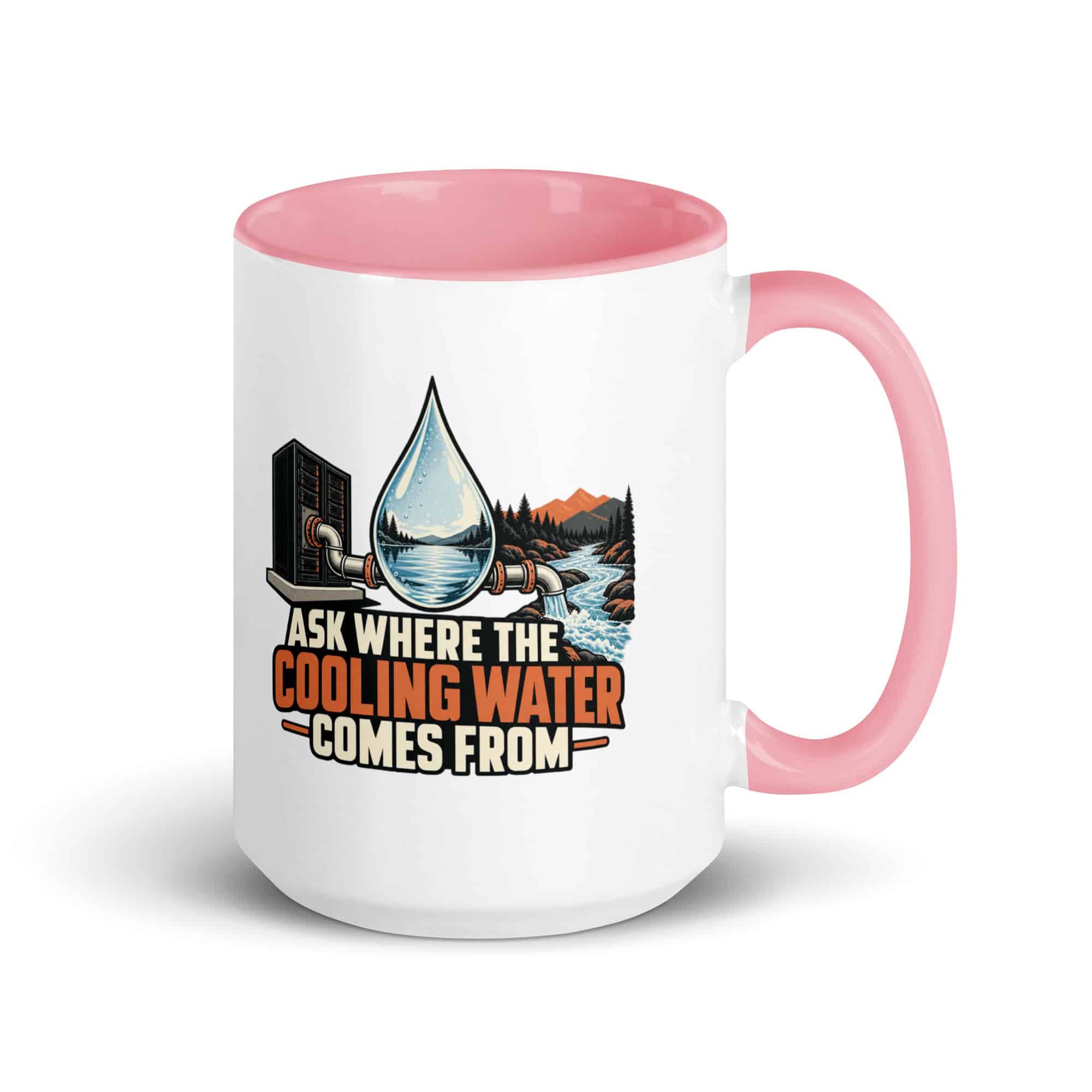 Color Inside Coffee Mug: Ask where the cooling water comes from