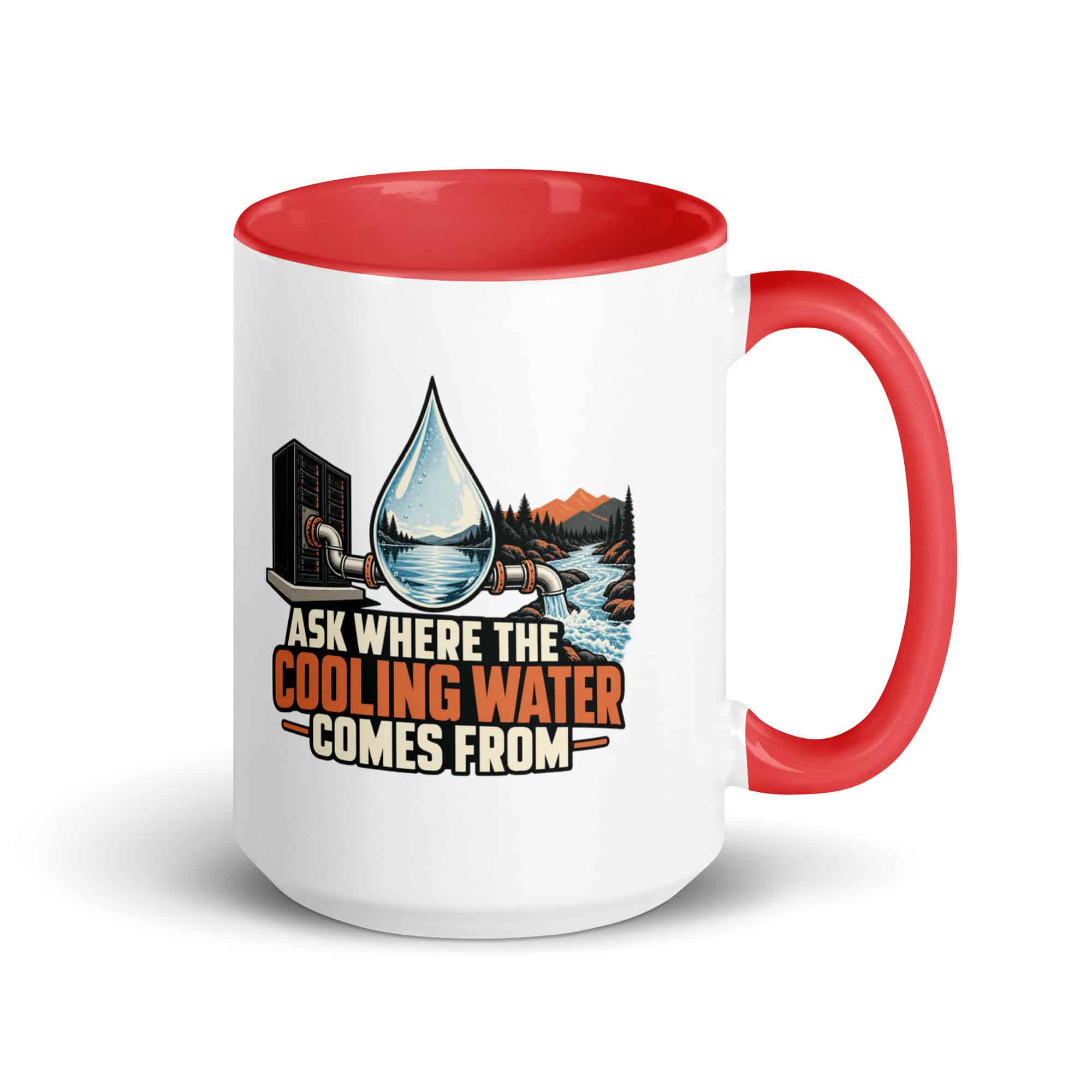 Color Inside Coffee Mug: Ask where the cooling water comes from