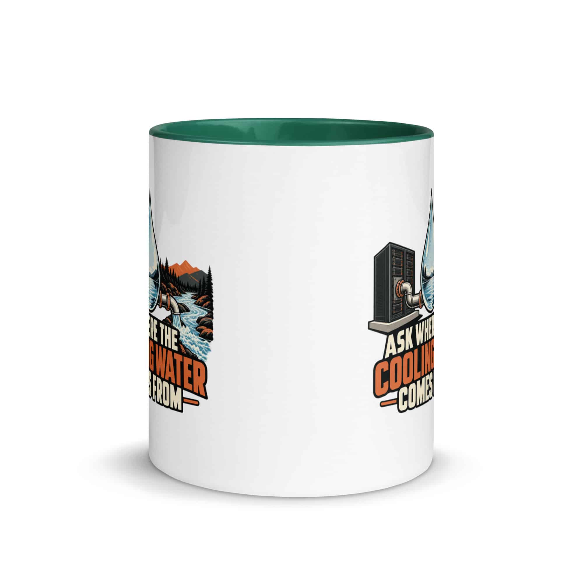 Color Inside Coffee Mug: Ask where the cooling water comes from