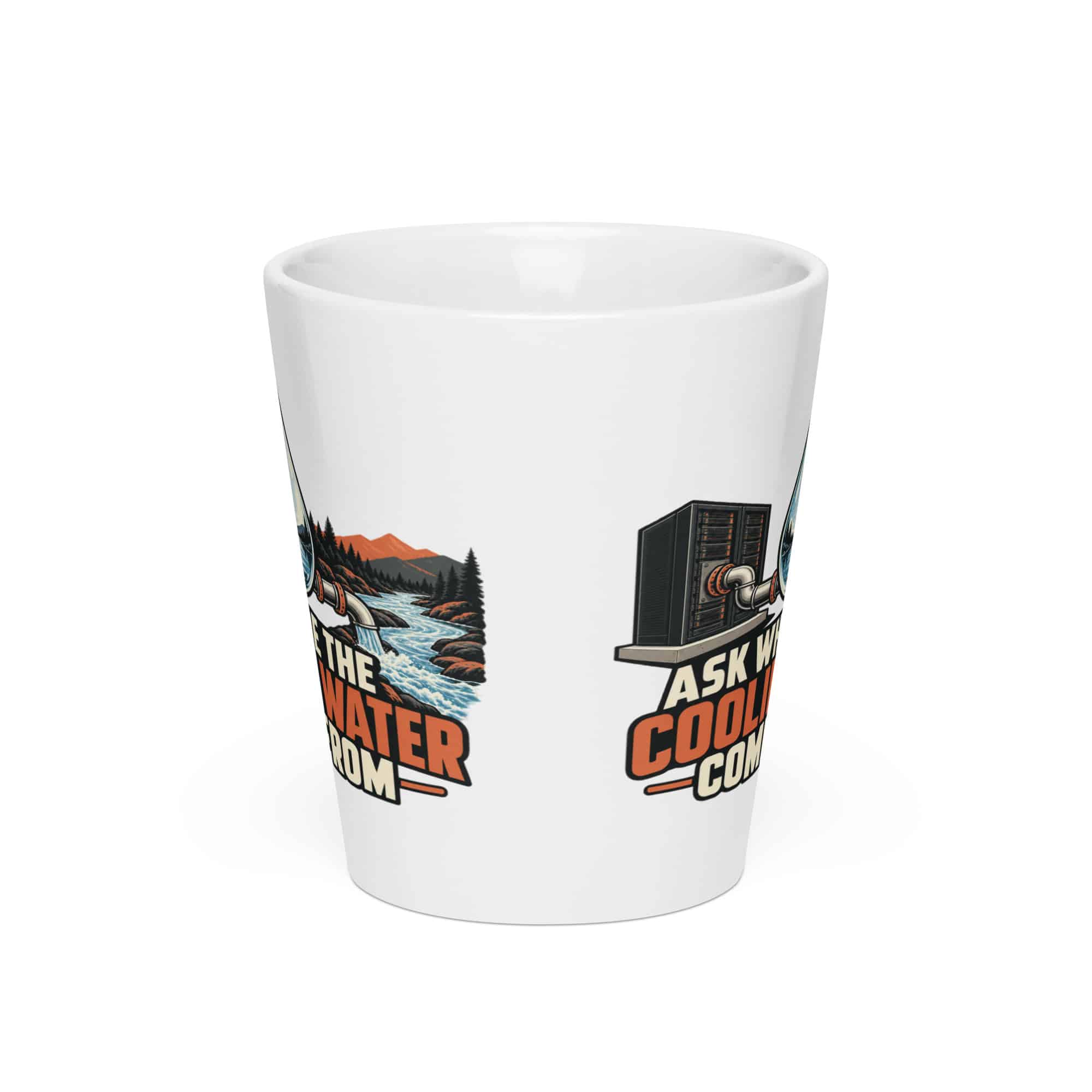 Latte Mug: Ask where the cooling water comes from