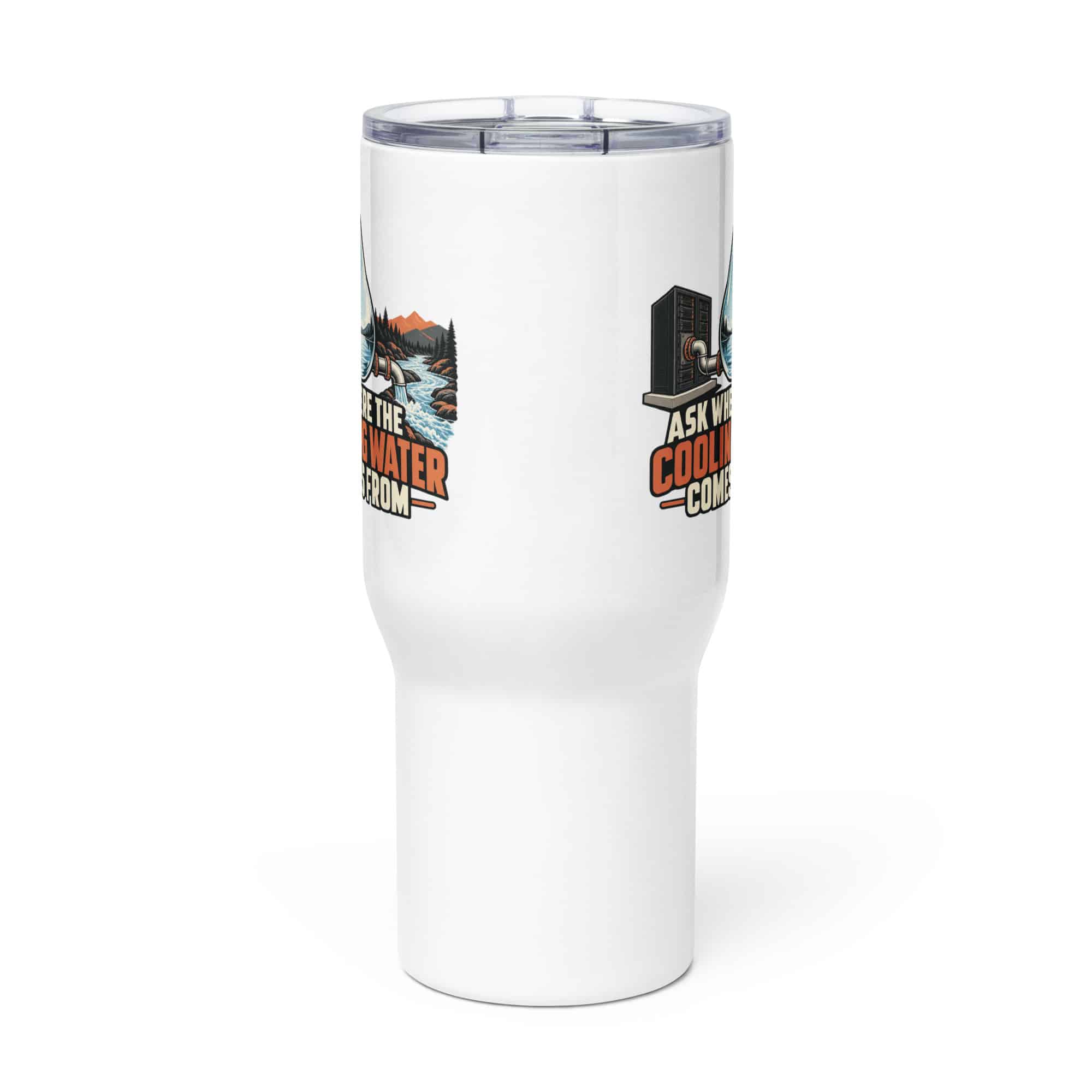 Travel Mug: Ask where the cooling water comes from