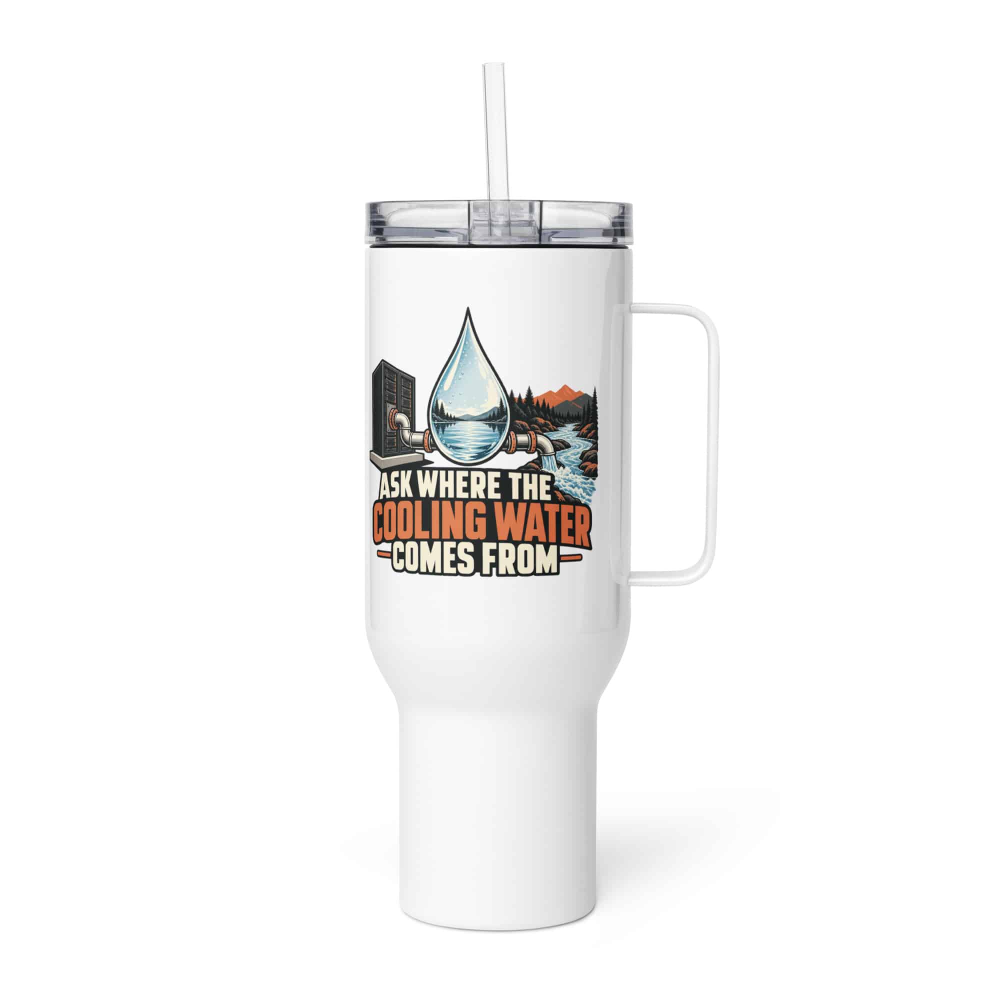 Travel Mug: Ask where the cooling water comes from