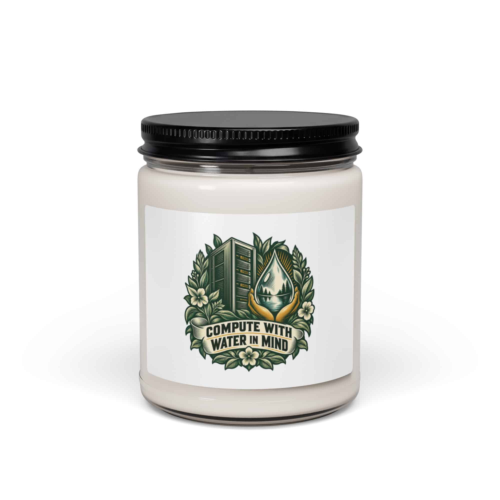Soy Wax Candle: Compute with water in mind