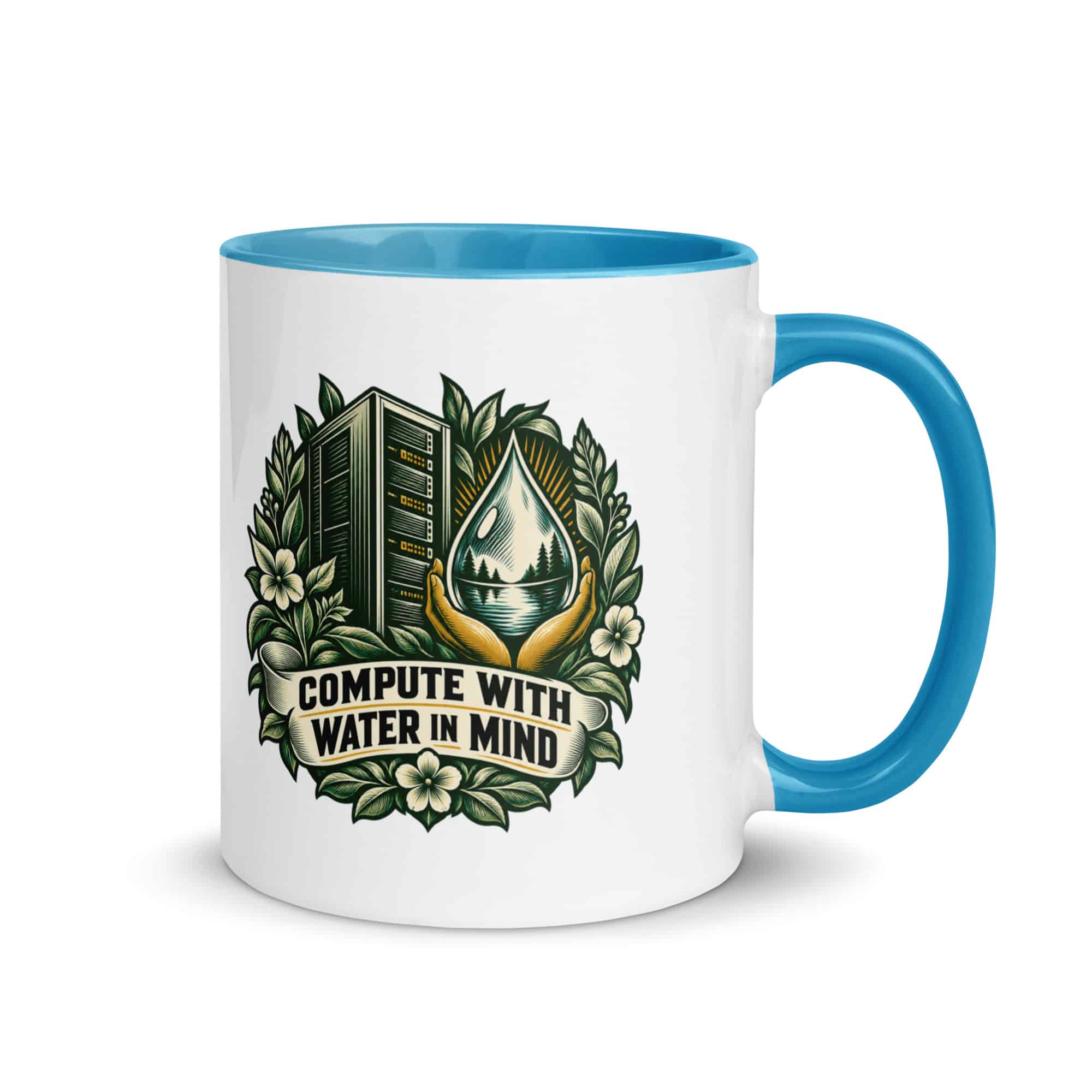 Color Inside Coffee Mug: Compute with water in mind
