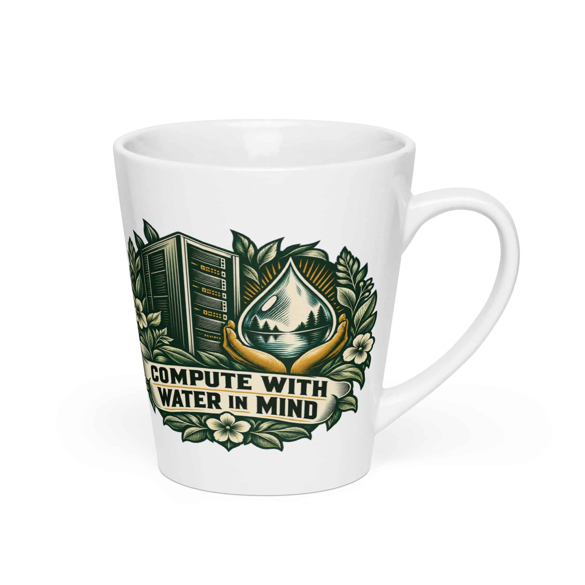 Latte Mug: Compute with water in mind