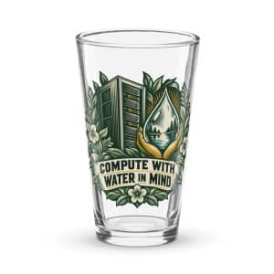 Pint Glass: Compute with water in mind - 16 oz - Main