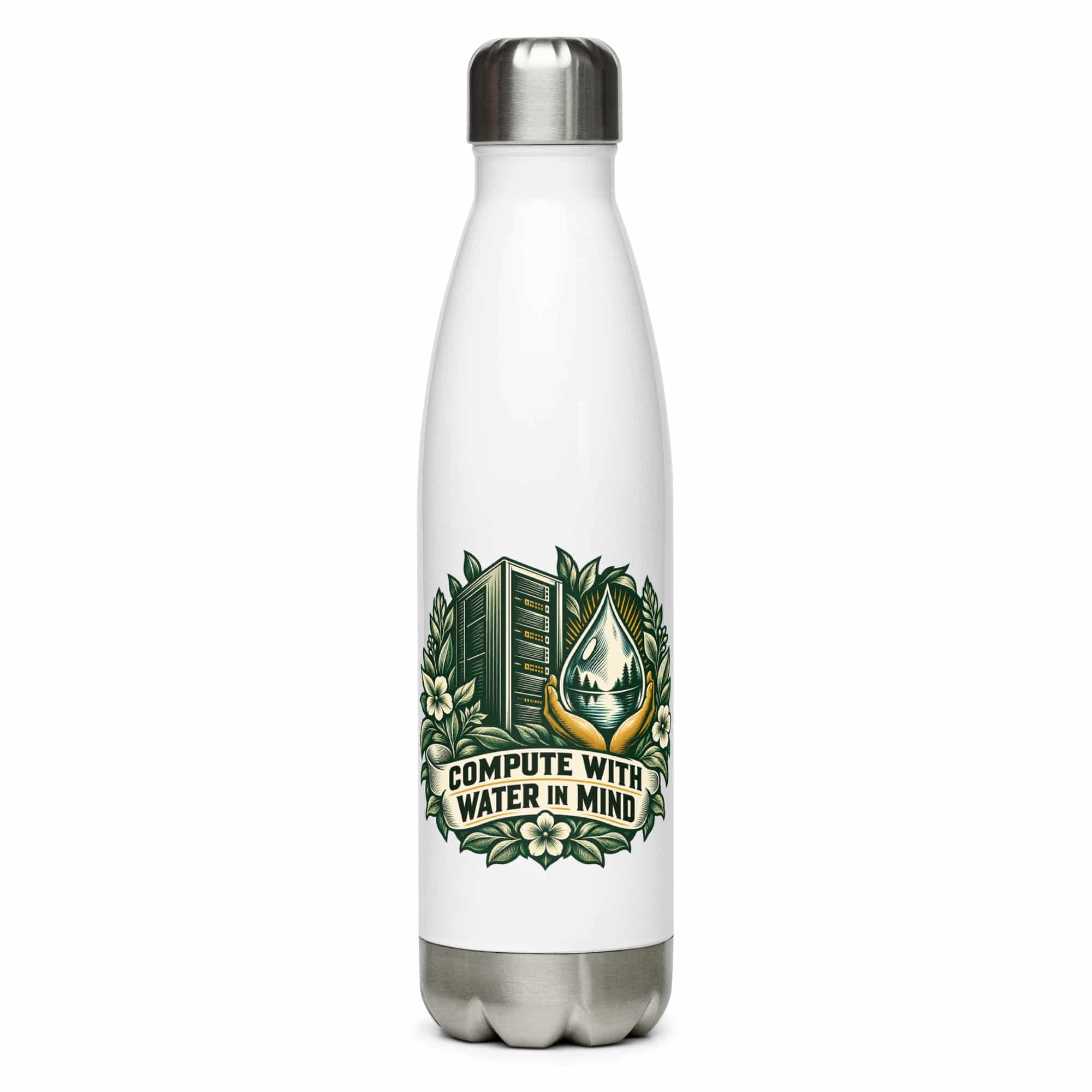 Stainless Steel Water Bottle: Compute with water in mind