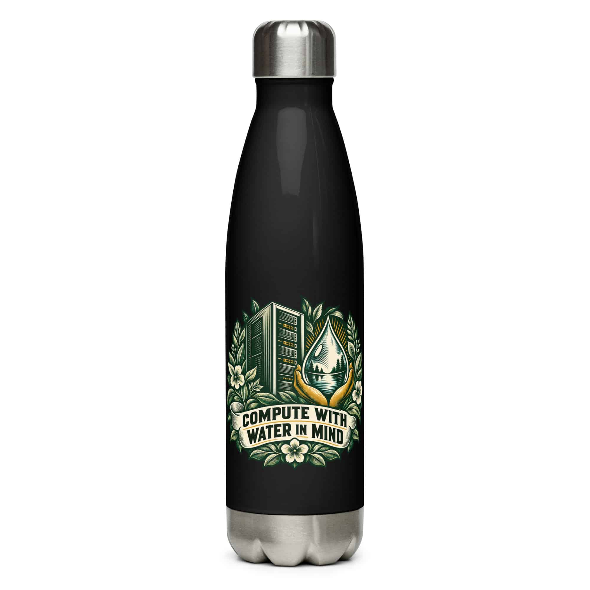 Stainless Steel Water Bottle: Compute with water in mind