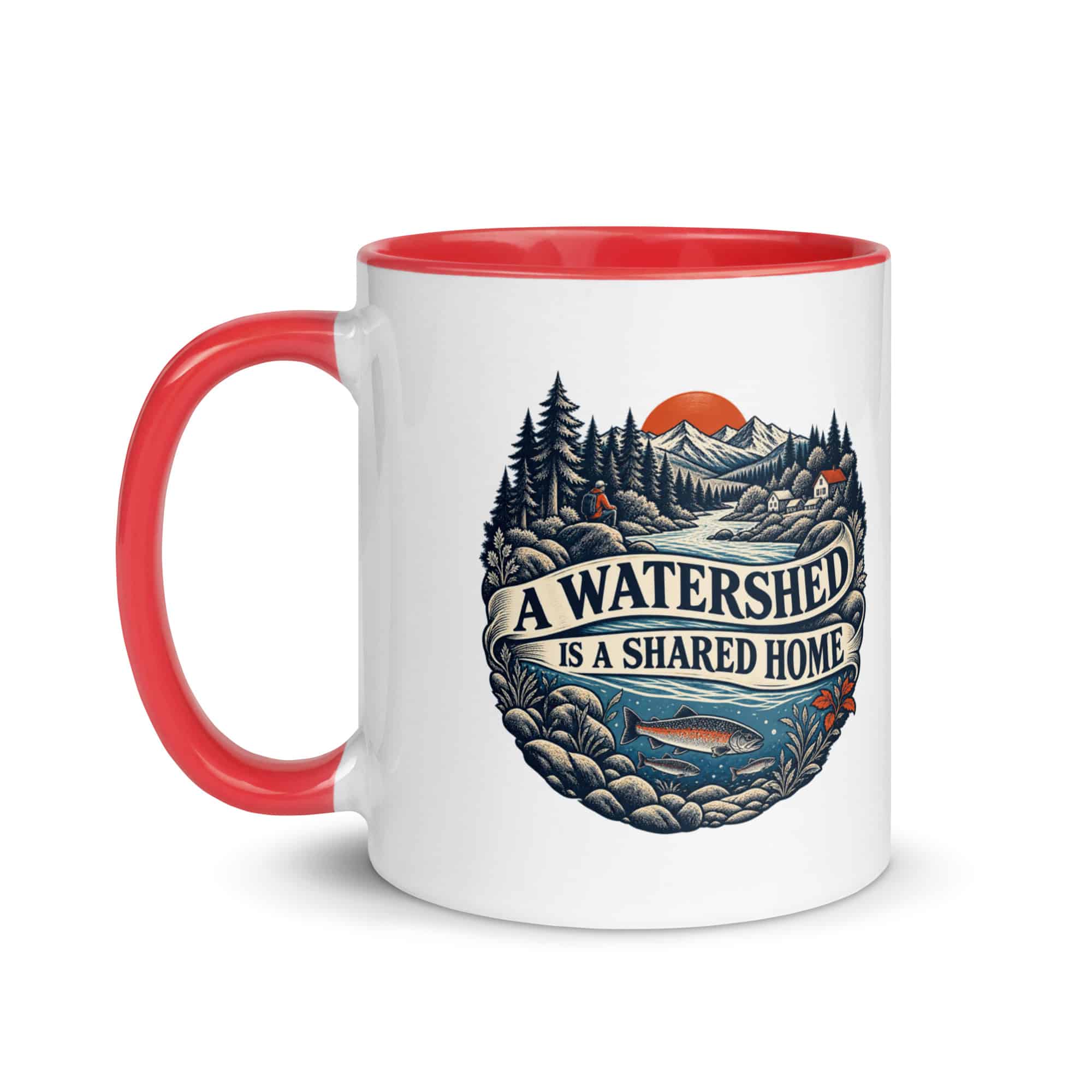 Color Inside Coffee Mug: A watershed is a shared home
