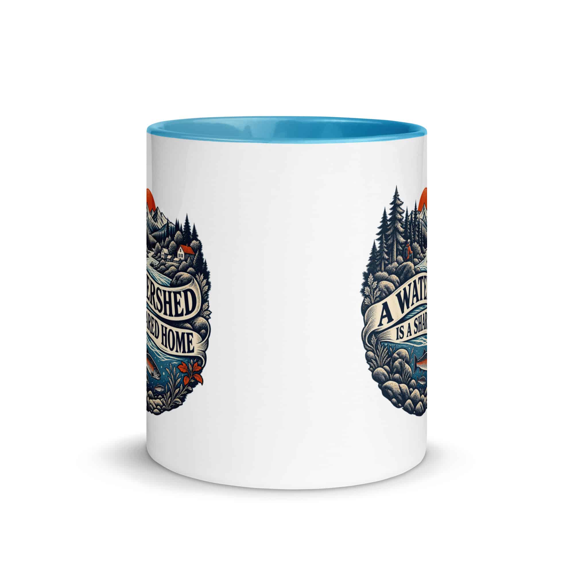 Color Inside Coffee Mug: A watershed is a shared home