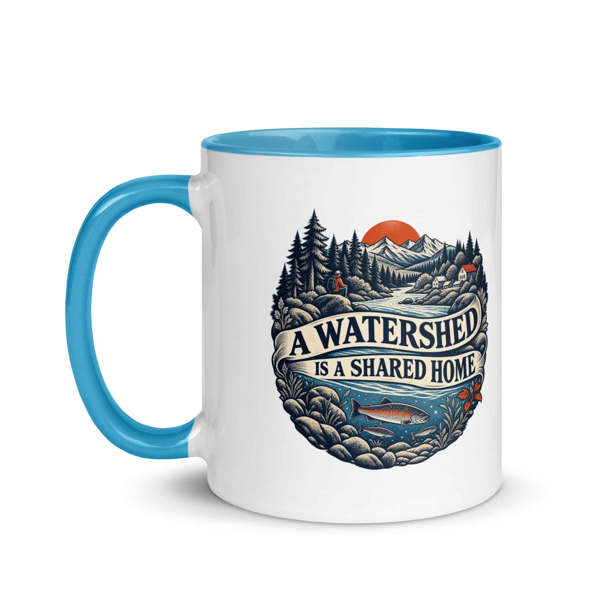 Color Inside Coffee Mug: A watershed is a shared home