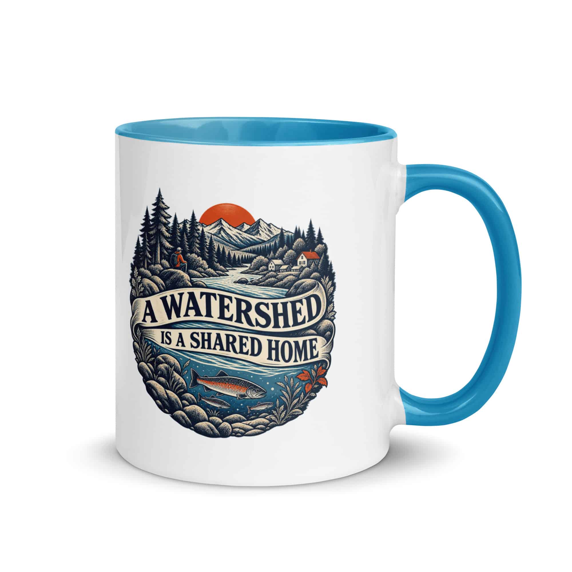 Color Inside Coffee Mug: A watershed is a shared home