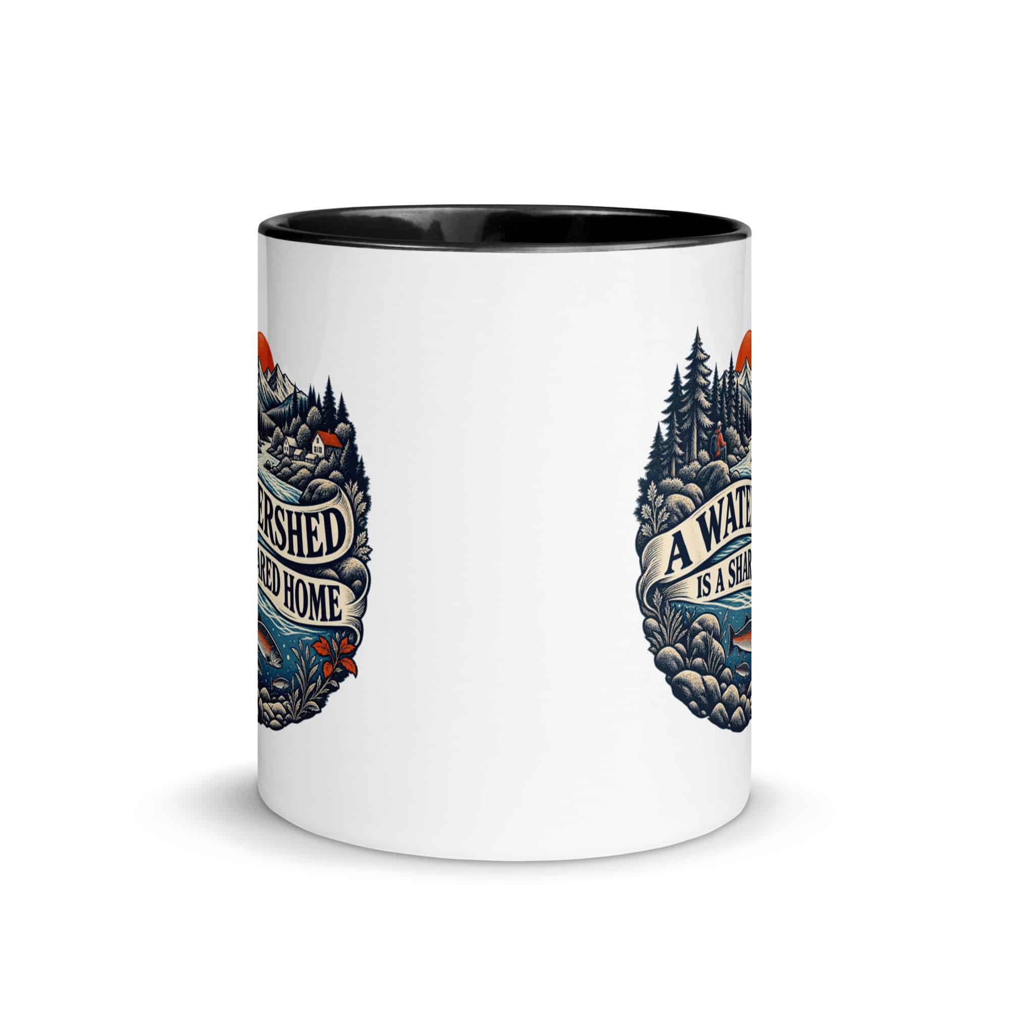 Color Inside Coffee Mug: A watershed is a shared home