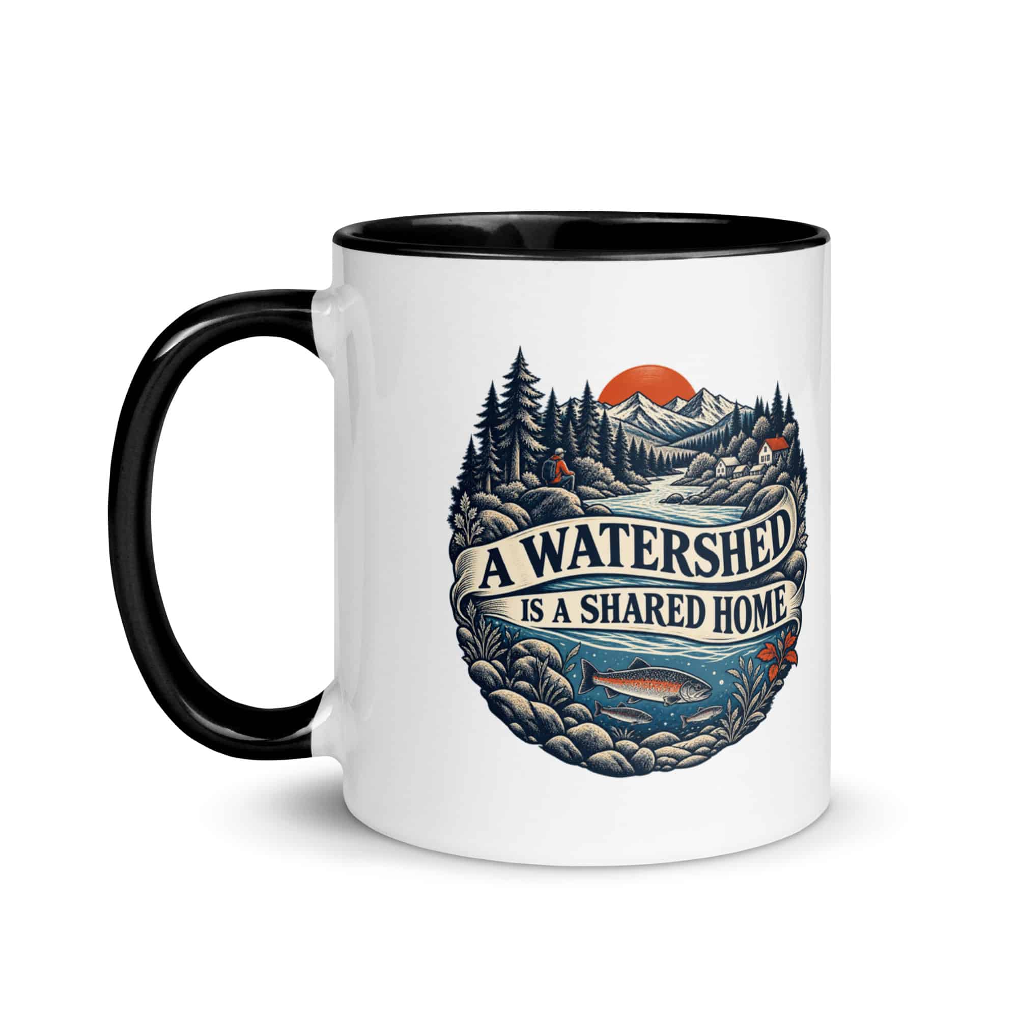 Color Inside Coffee Mug: A watershed is a shared home