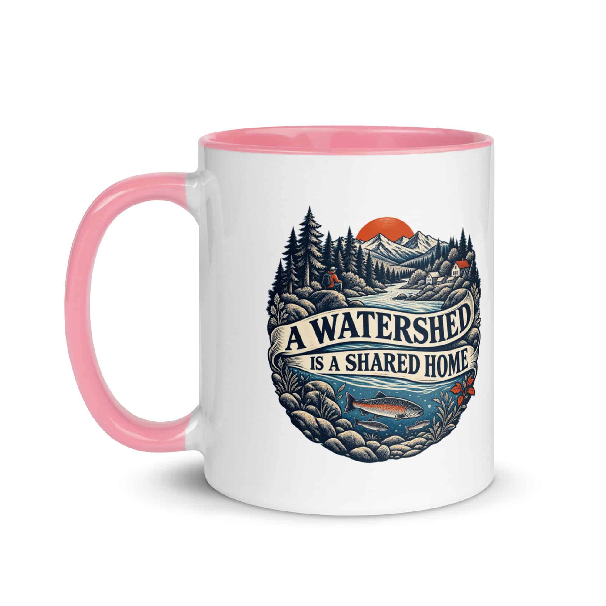 Color Inside Coffee Mug: A watershed is a shared home
