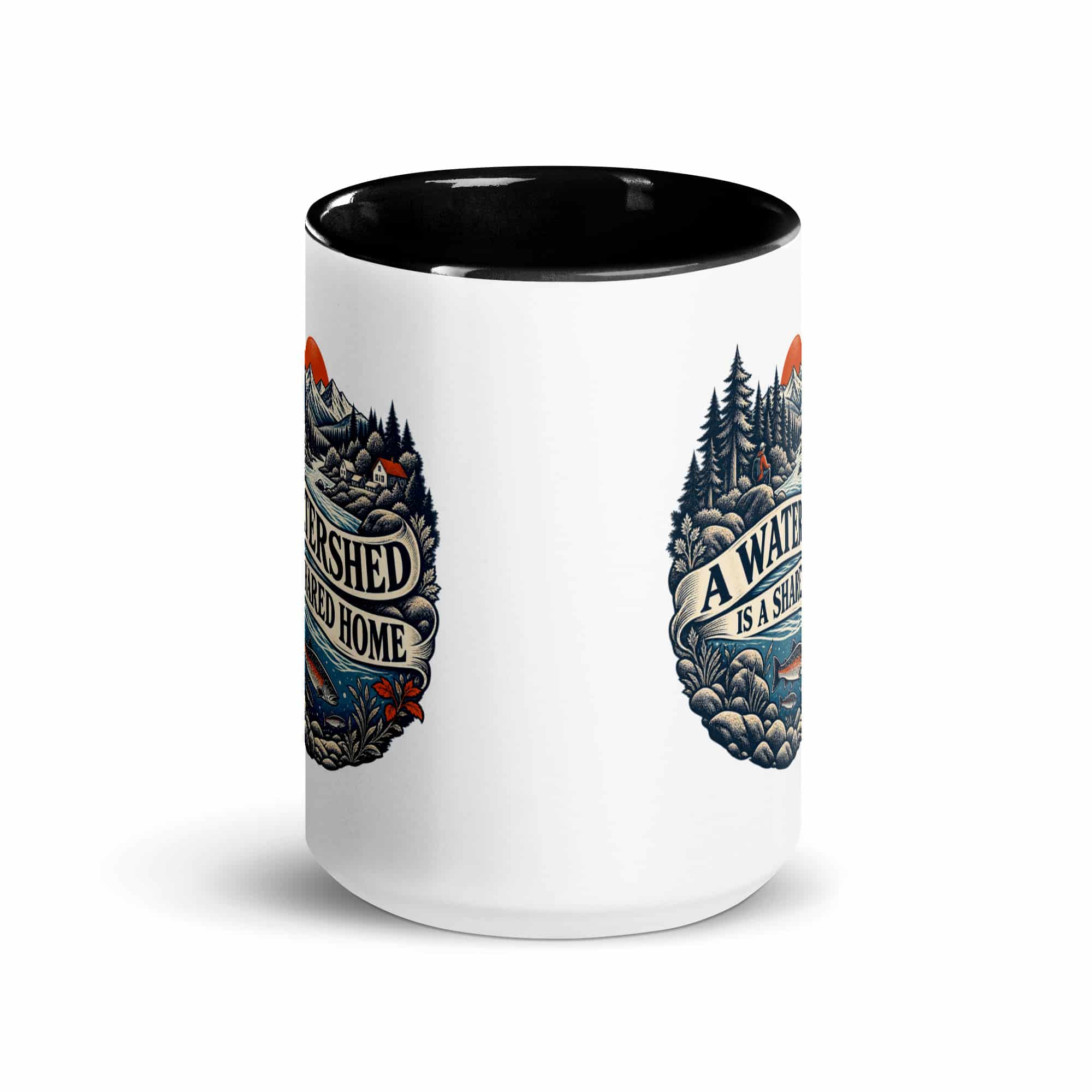Color Inside Coffee Mug: A watershed is a shared home