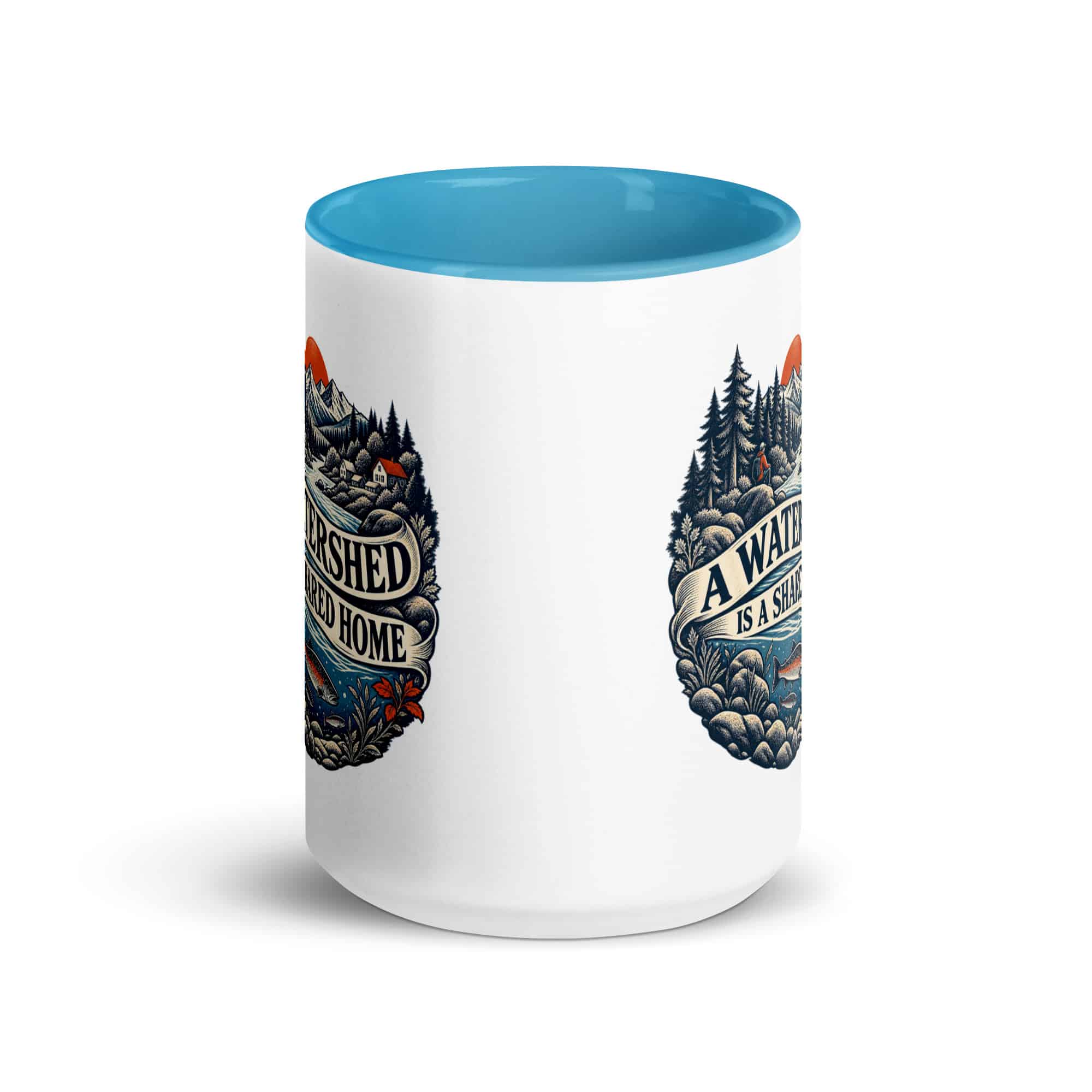 Color Inside Coffee Mug: A watershed is a shared home