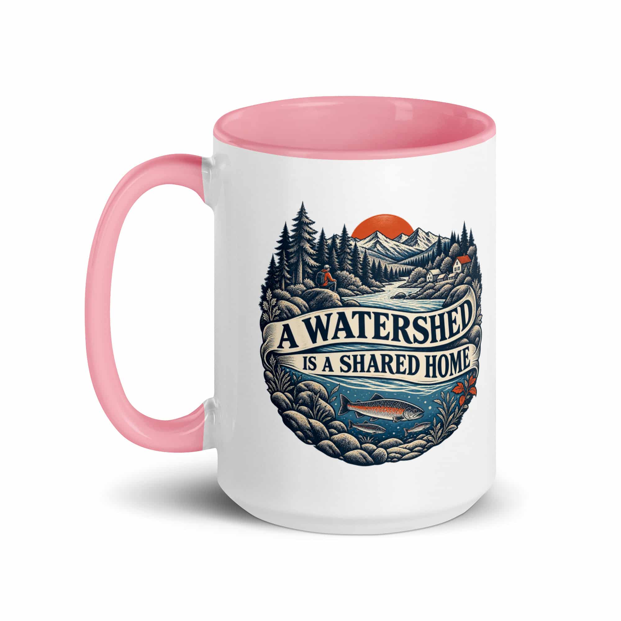 Color Inside Coffee Mug: A watershed is a shared home