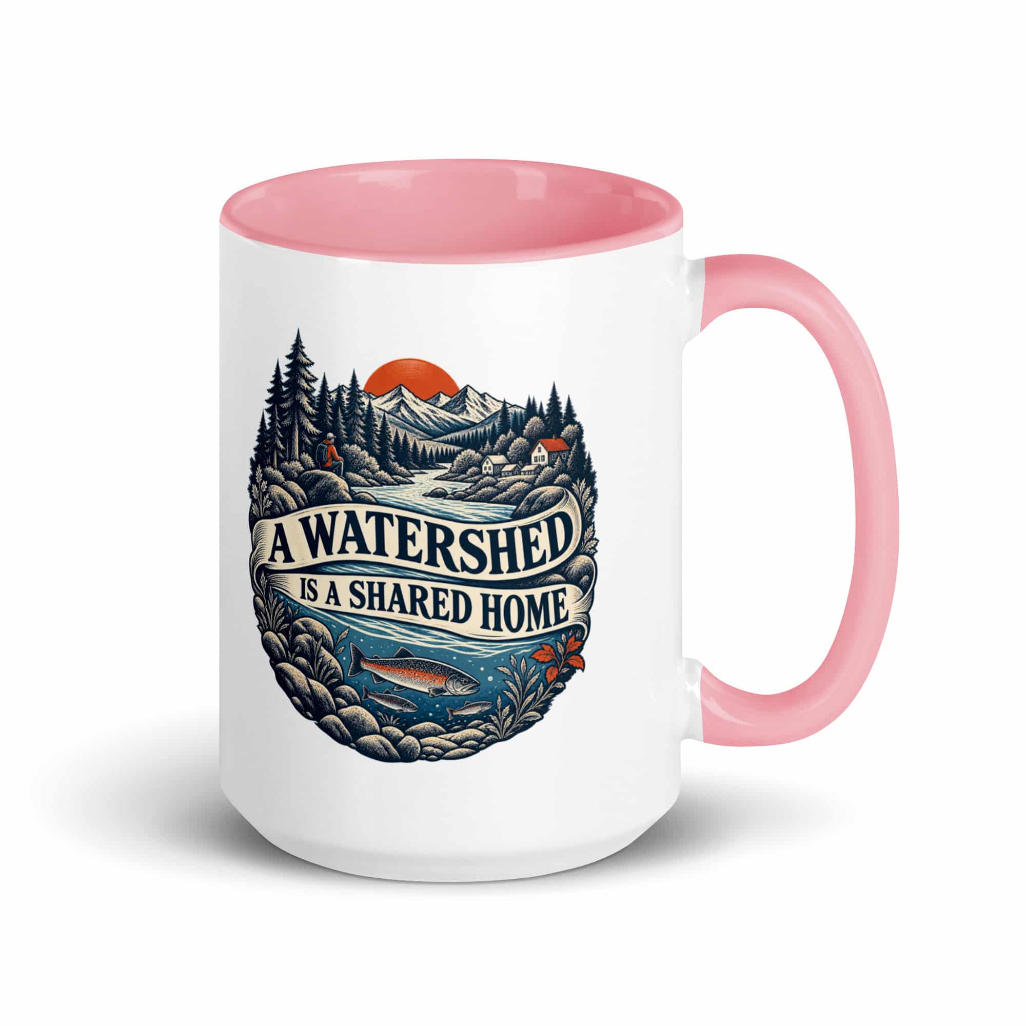 Color Inside Coffee Mug: A watershed is a shared home