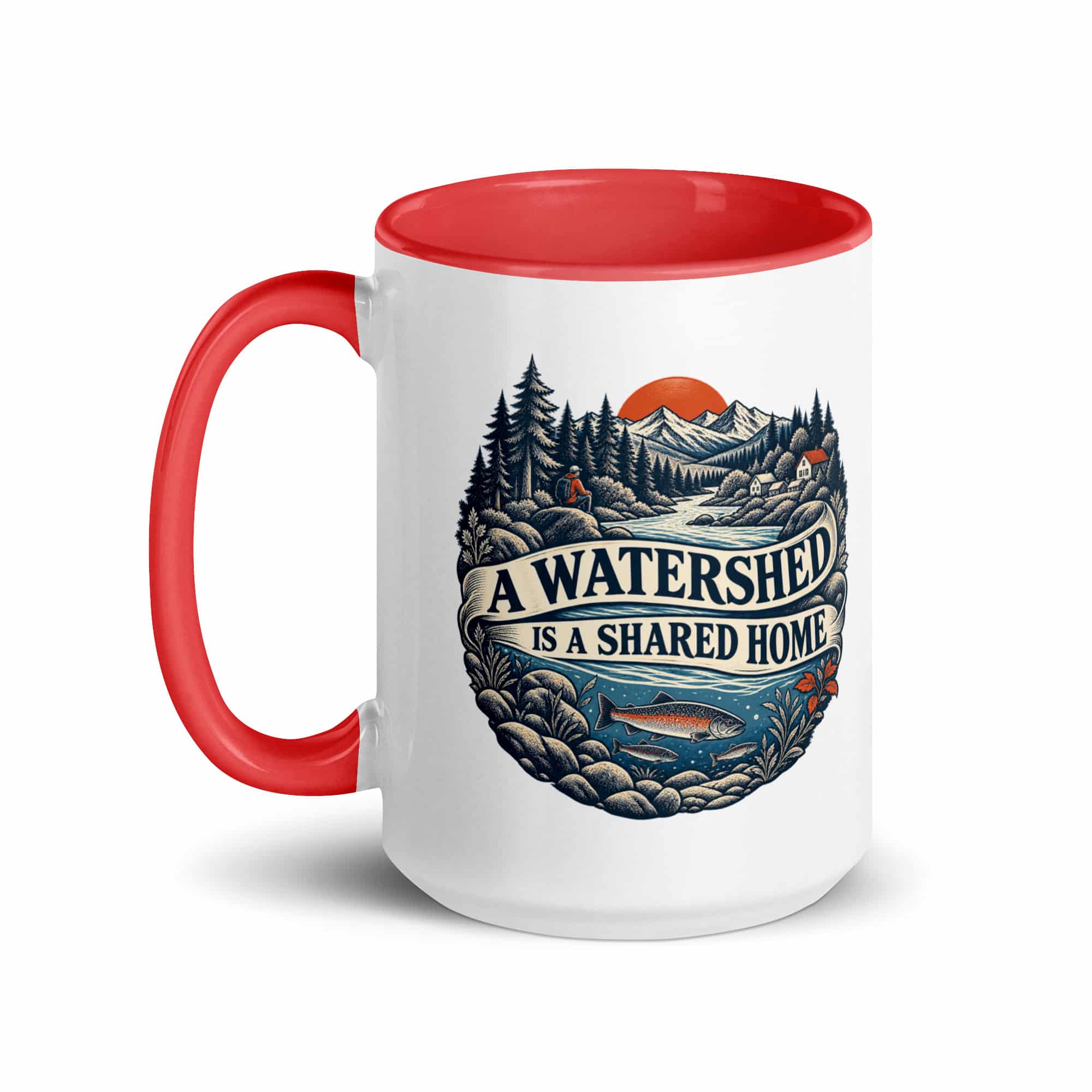 Color Inside Coffee Mug: A watershed is a shared home