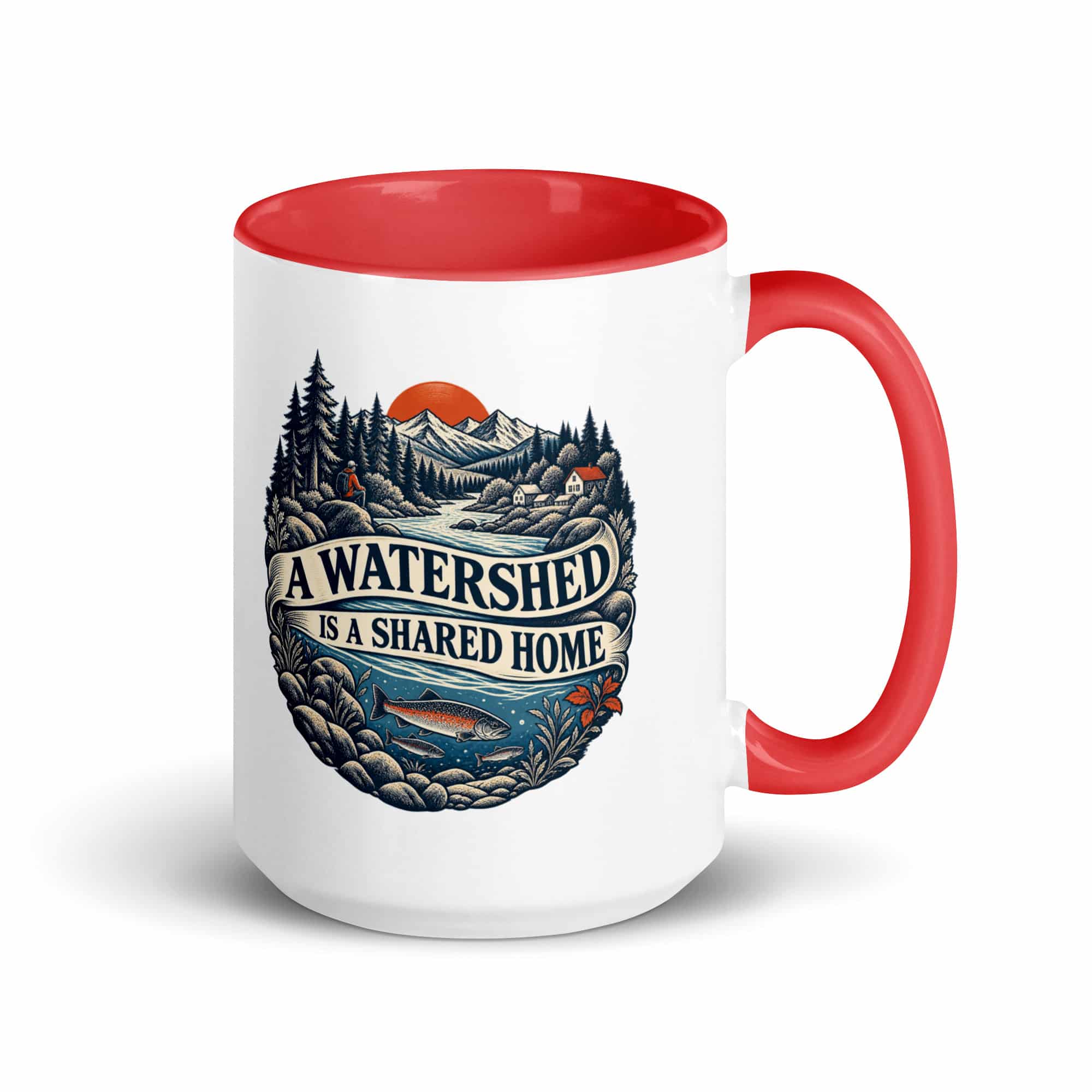 Color Inside Coffee Mug: A watershed is a shared home