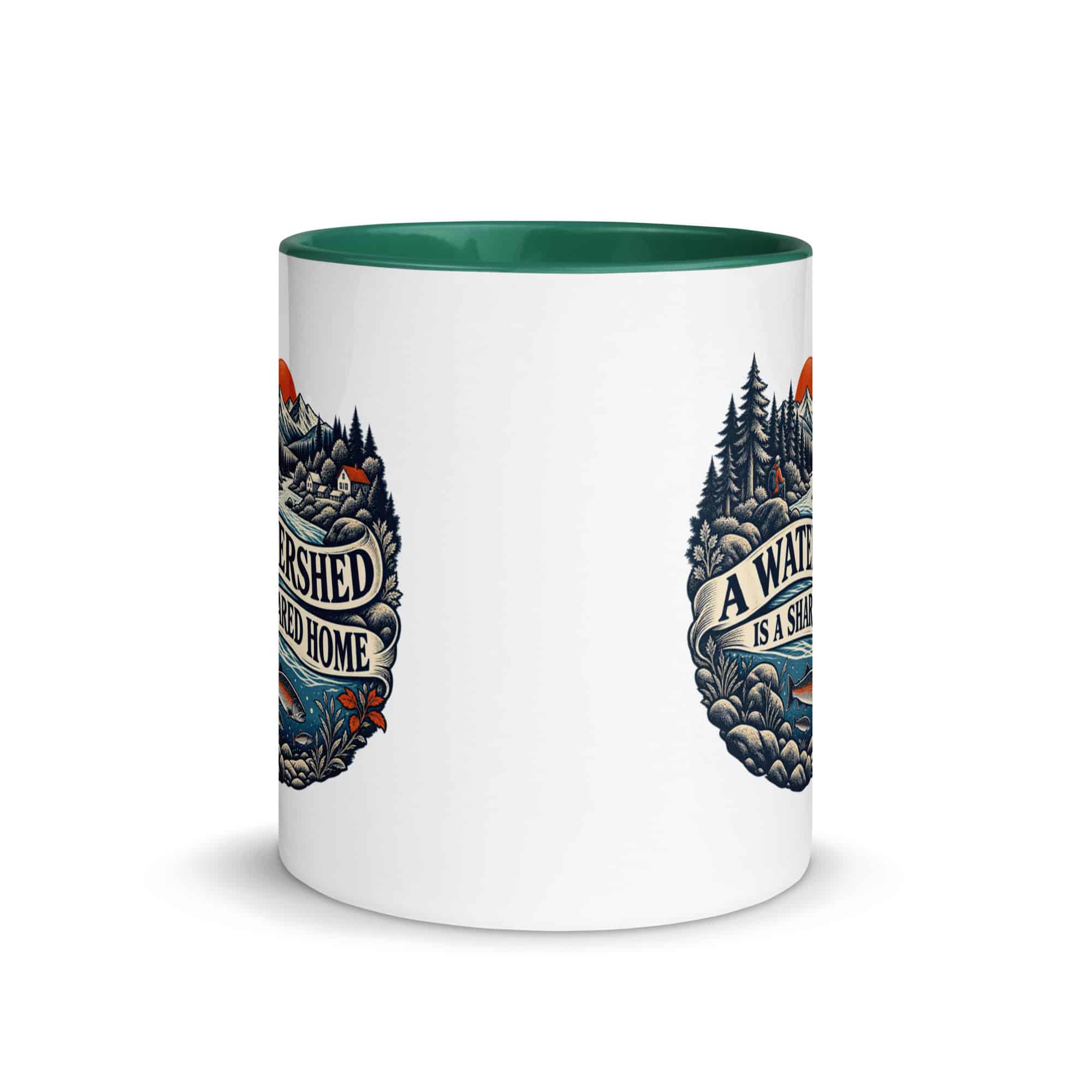 Color Inside Coffee Mug: A watershed is a shared home