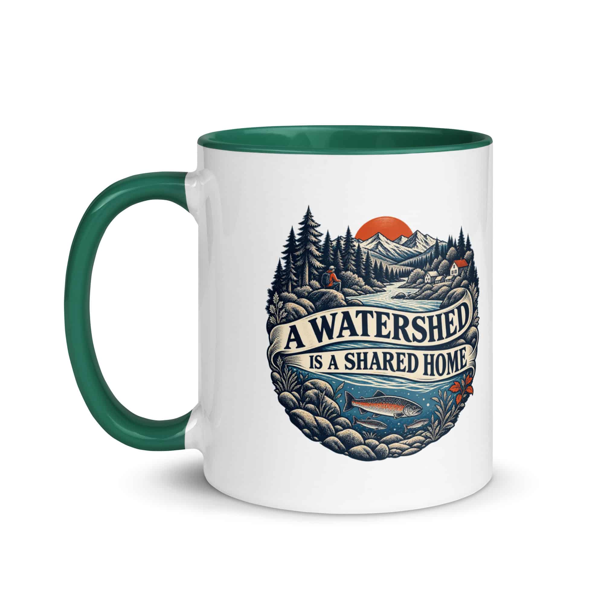 Color Inside Coffee Mug: A watershed is a shared home