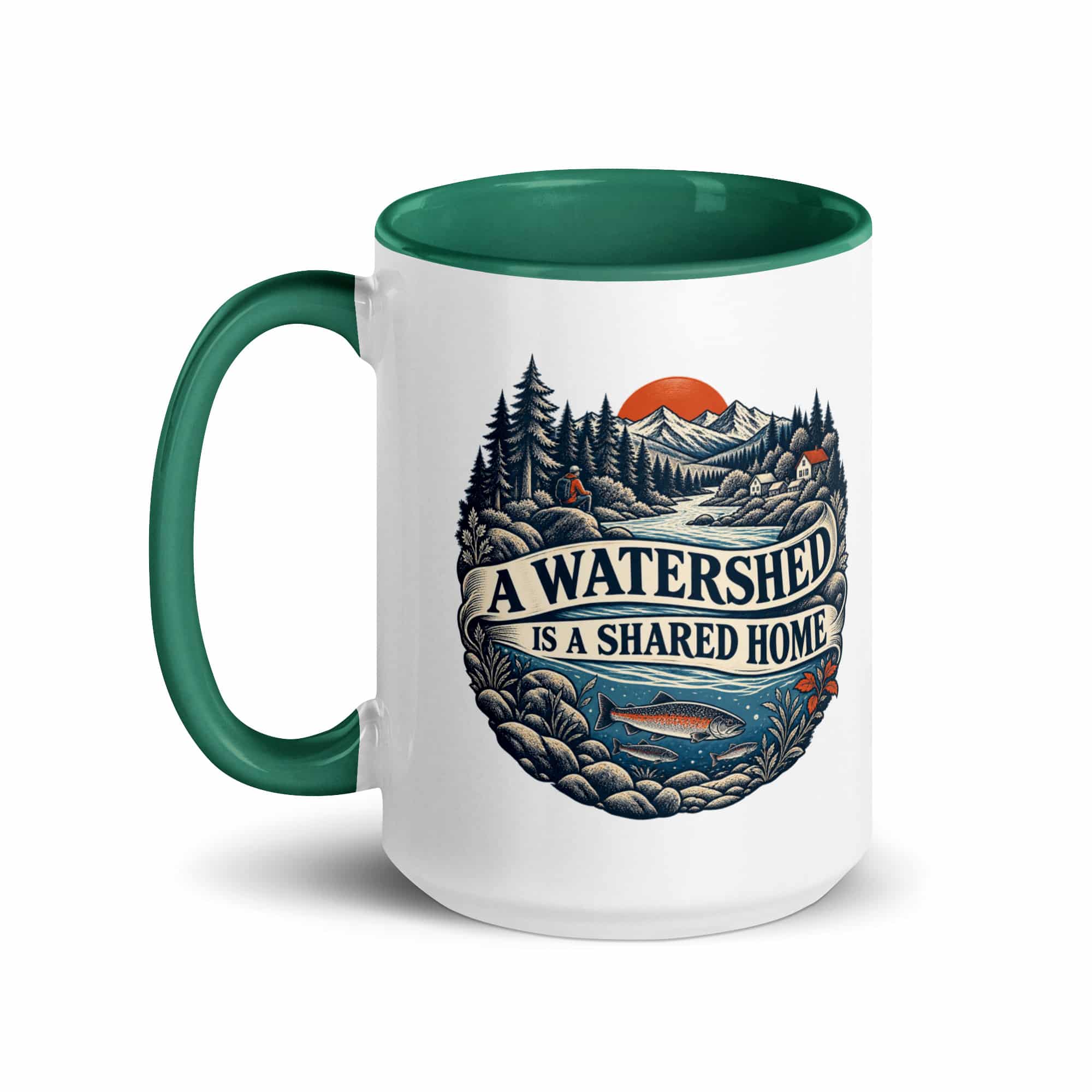 Color Inside Coffee Mug: A watershed is a shared home