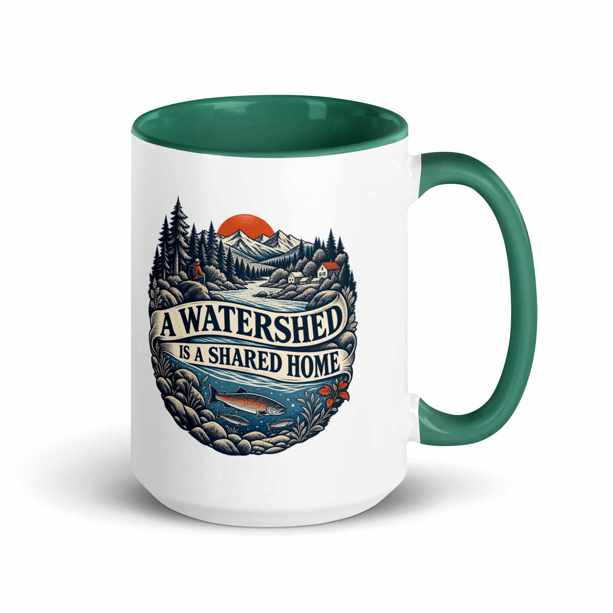 Color Inside Coffee Mug: A watershed is a shared home