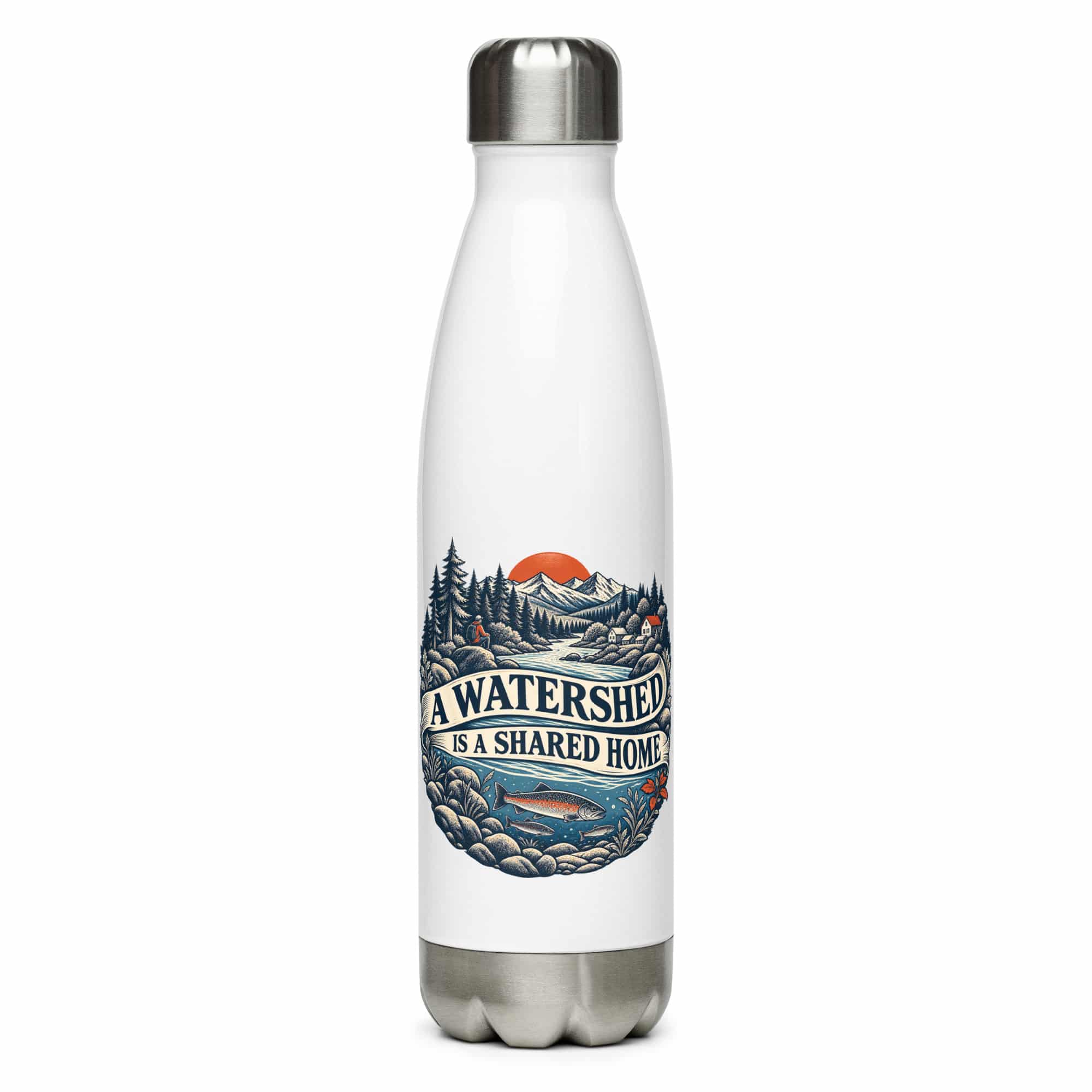 Stainless Steel Water Bottle: A watershed is a shared home