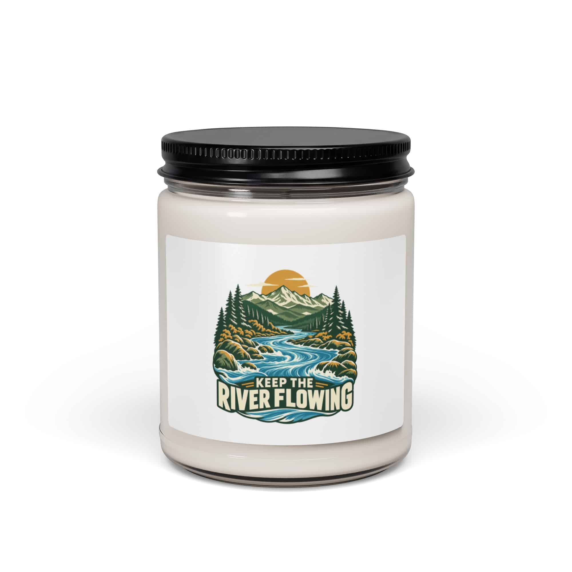 Soy Wax Candle: Keep the river flowing