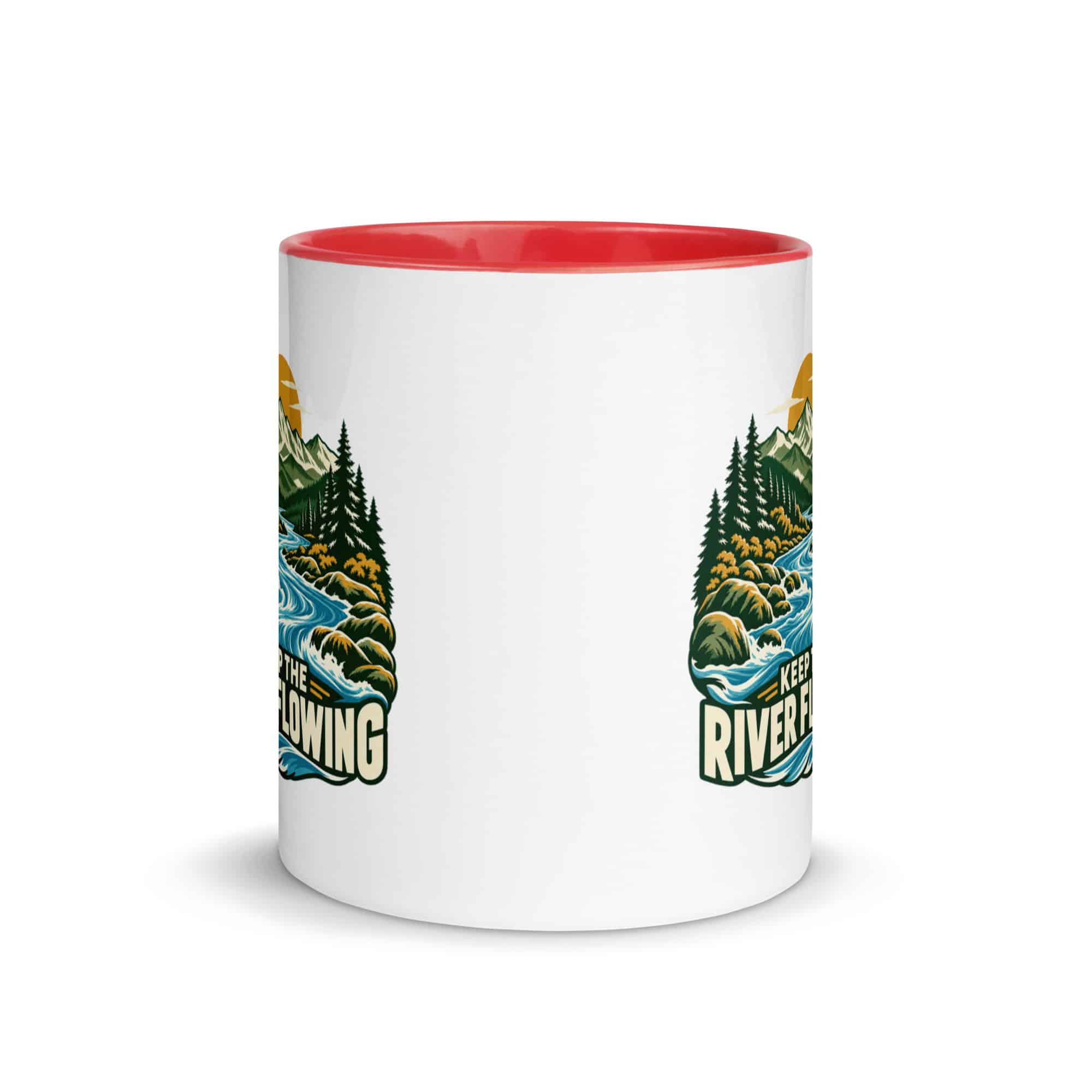 Color Inside Coffee Mug: Keep the river flowing
