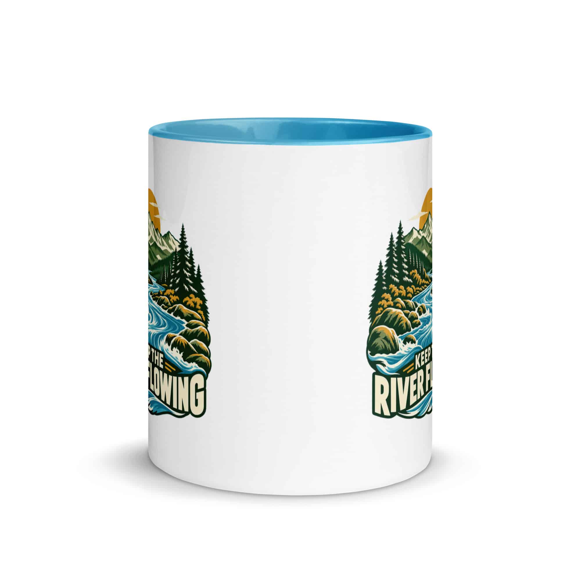 Color Inside Coffee Mug: Keep the river flowing