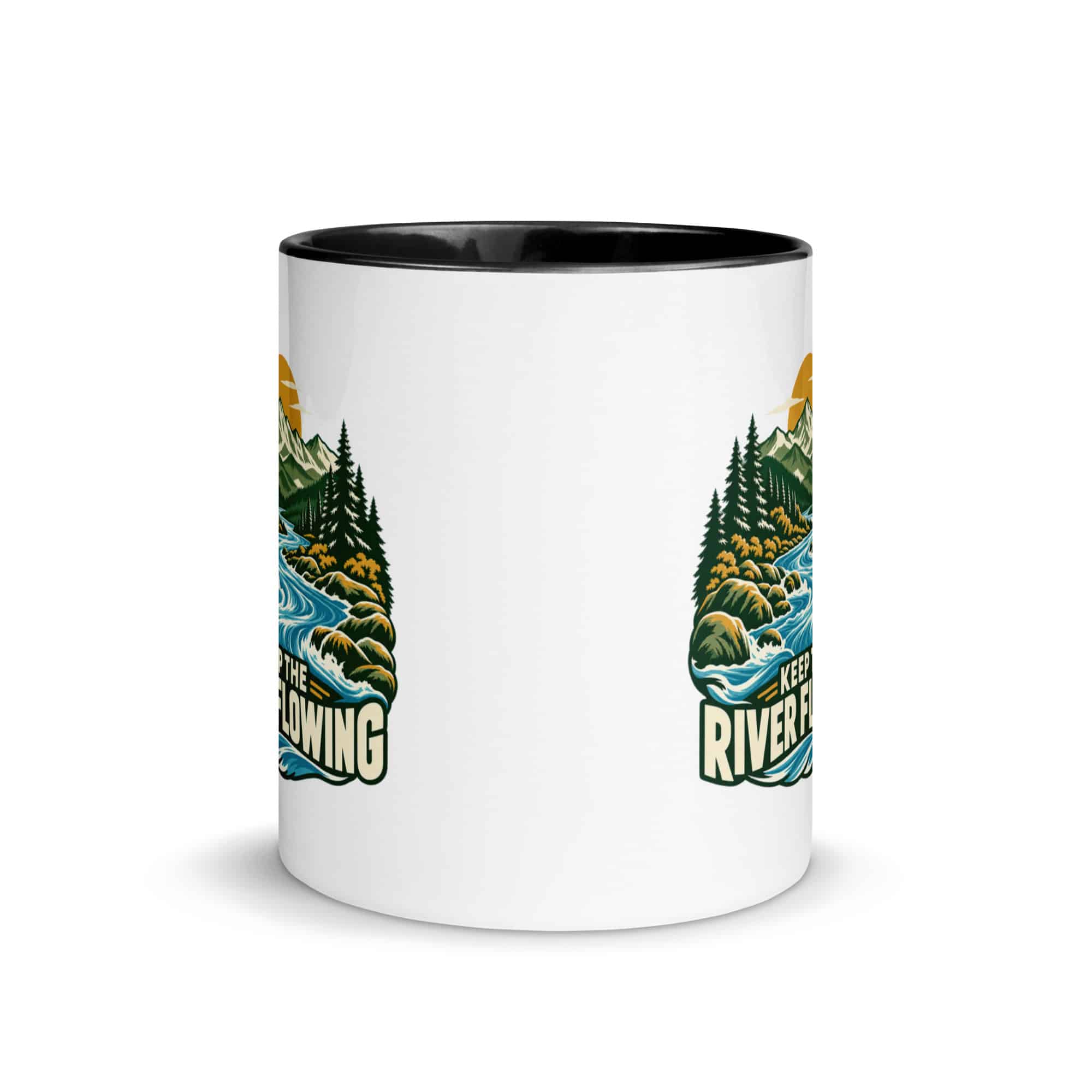 Color Inside Coffee Mug: Keep the river flowing