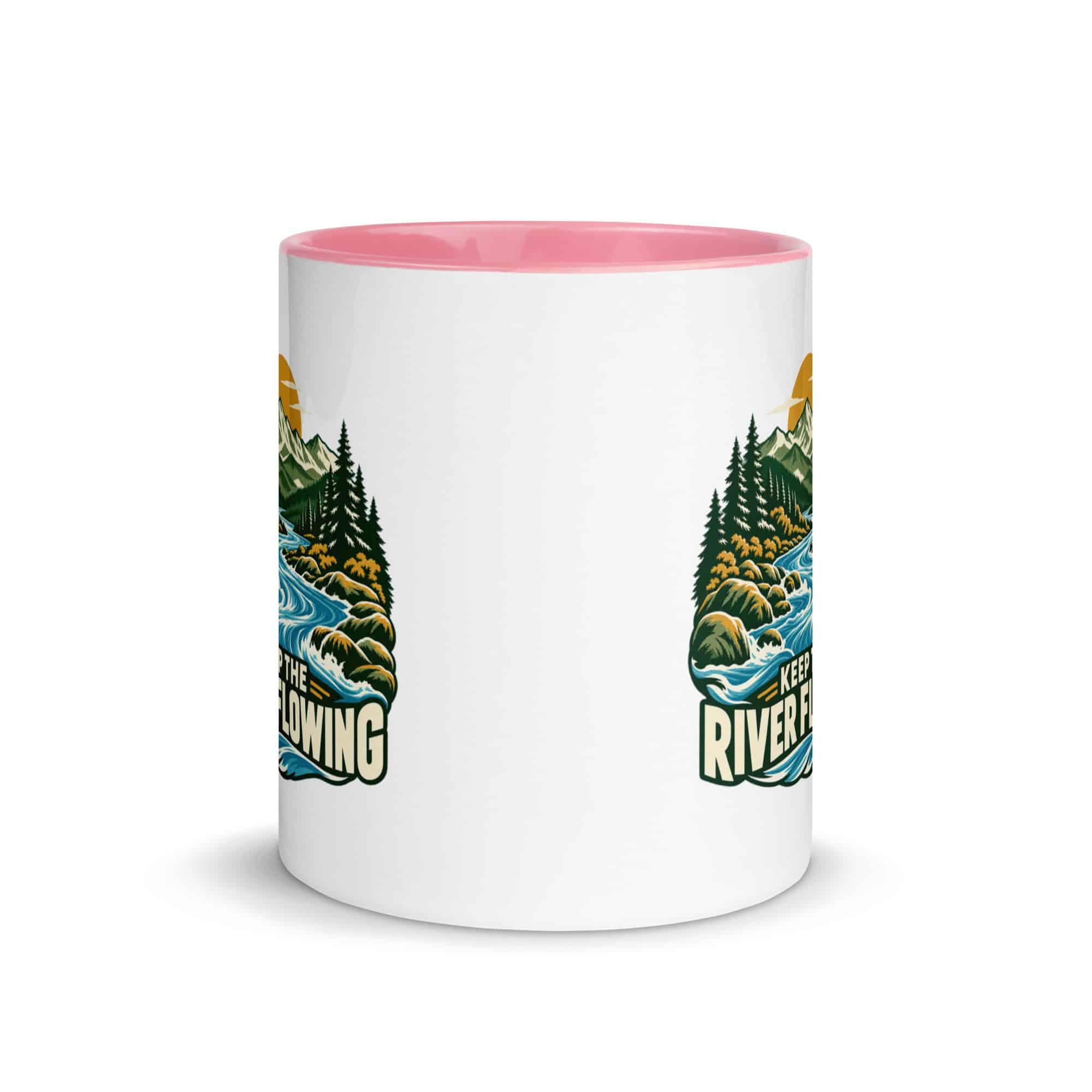 Color Inside Coffee Mug: Keep the river flowing