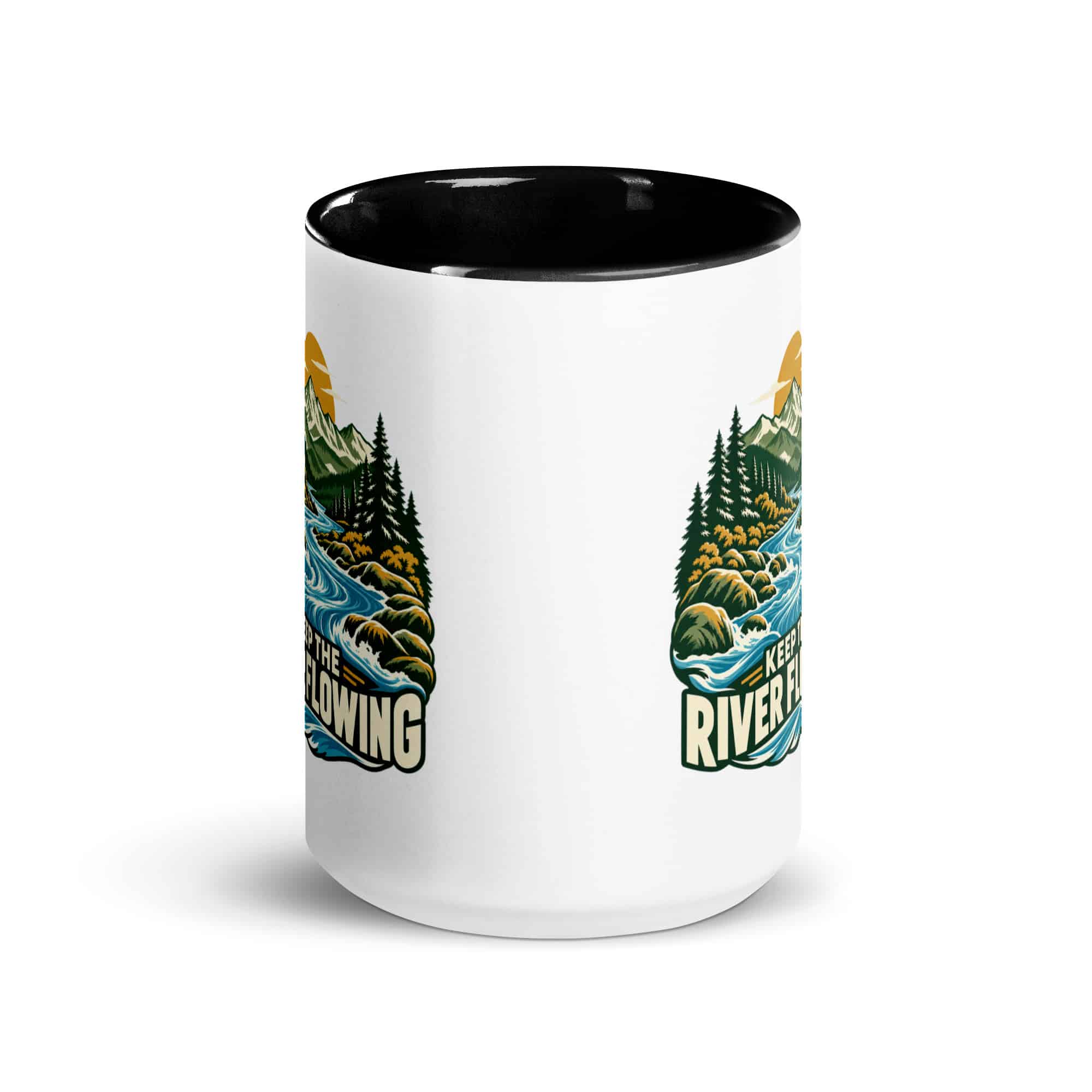 Color Inside Coffee Mug: Keep the river flowing