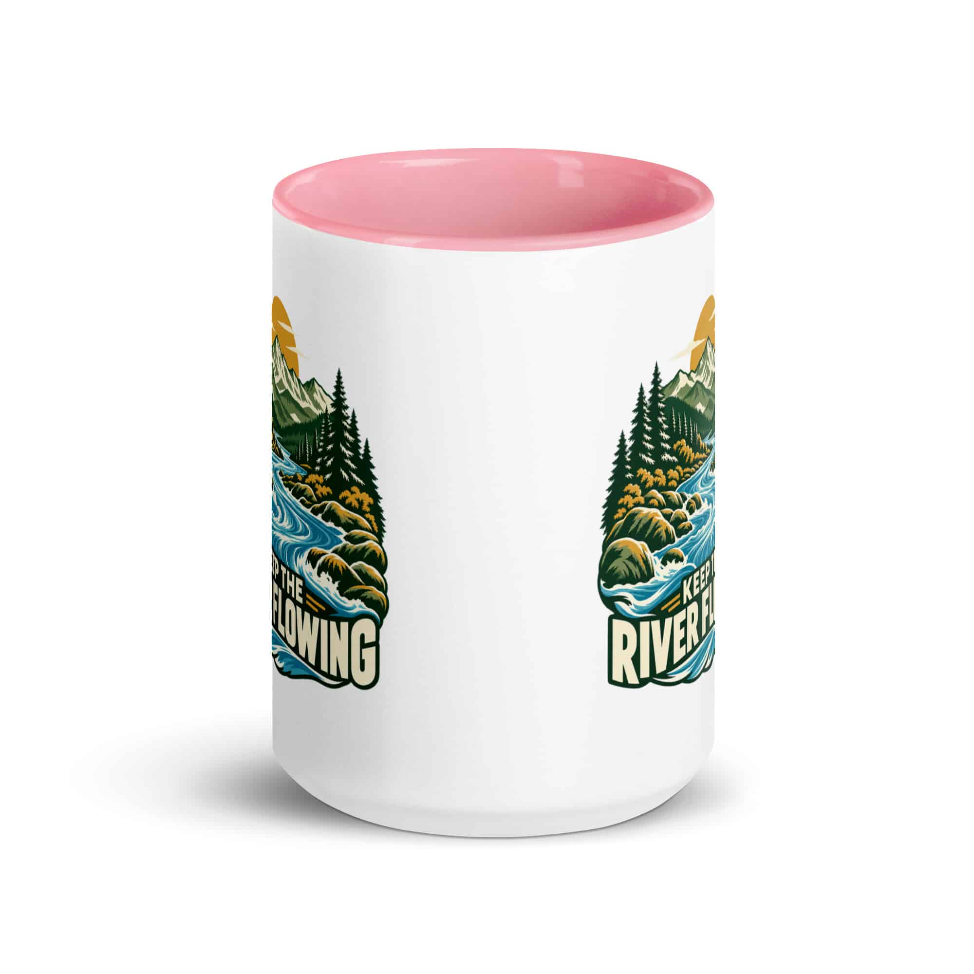 Color Inside Coffee Mug: Keep the river flowing