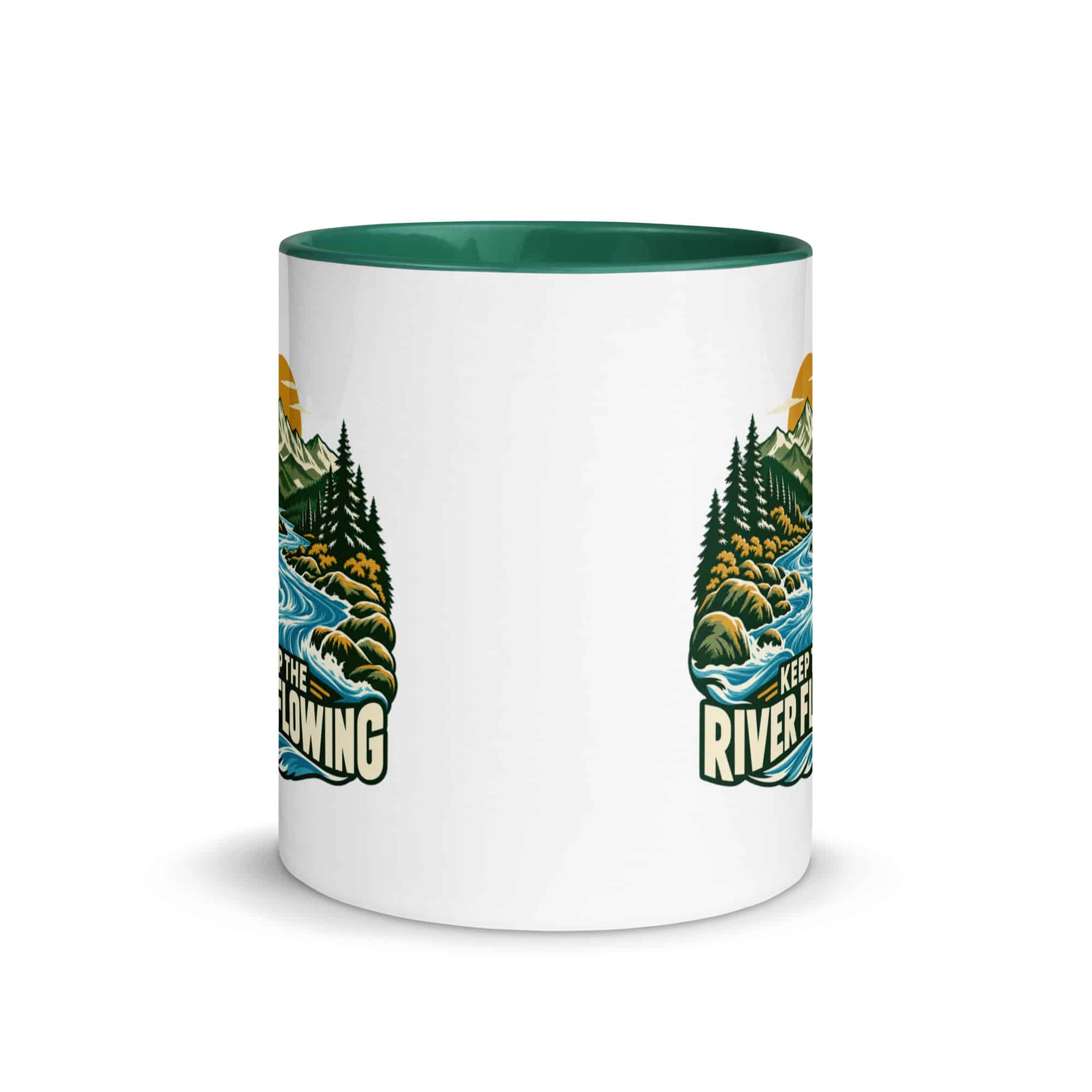 Color Inside Coffee Mug: Keep the river flowing