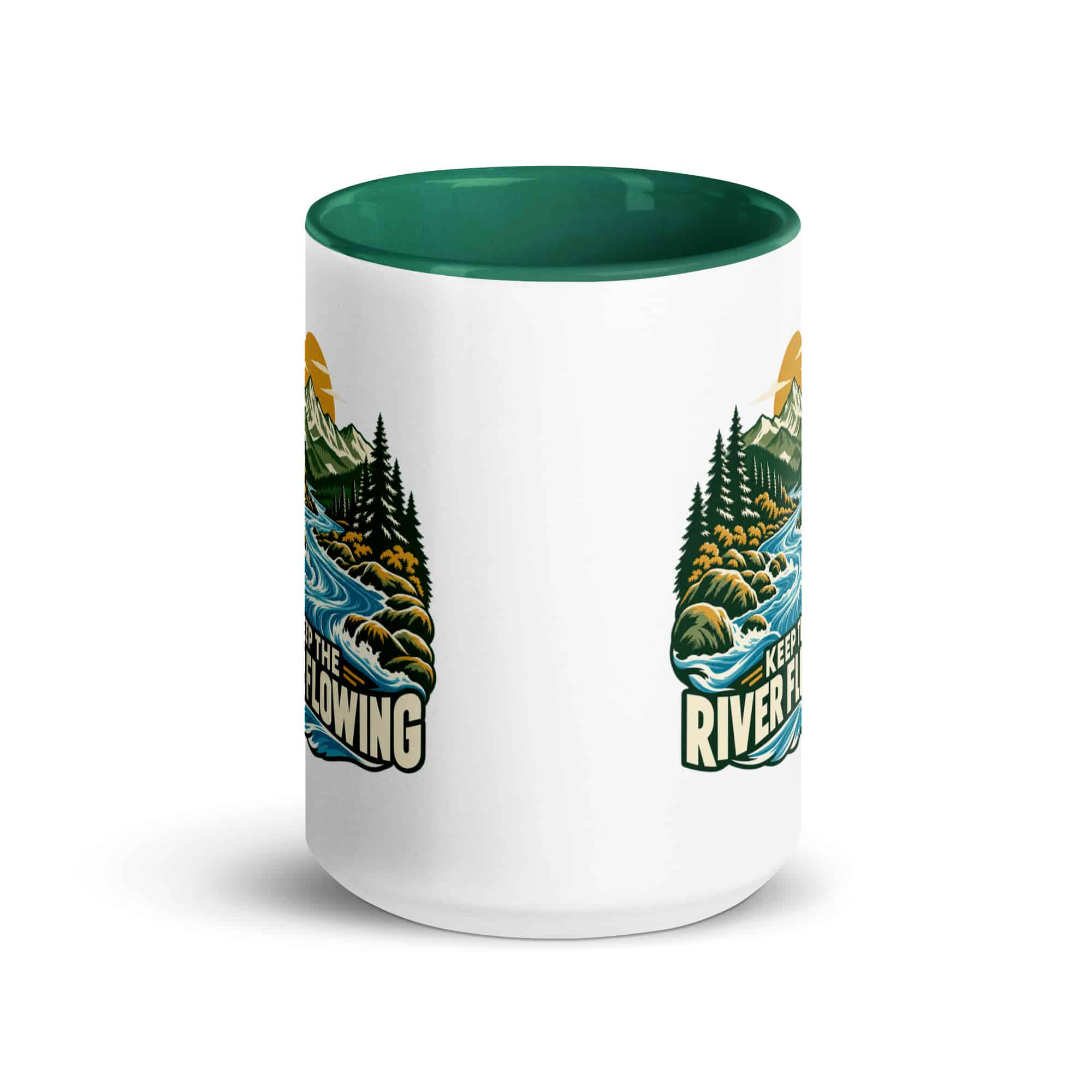 Color Inside Coffee Mug: Keep the river flowing