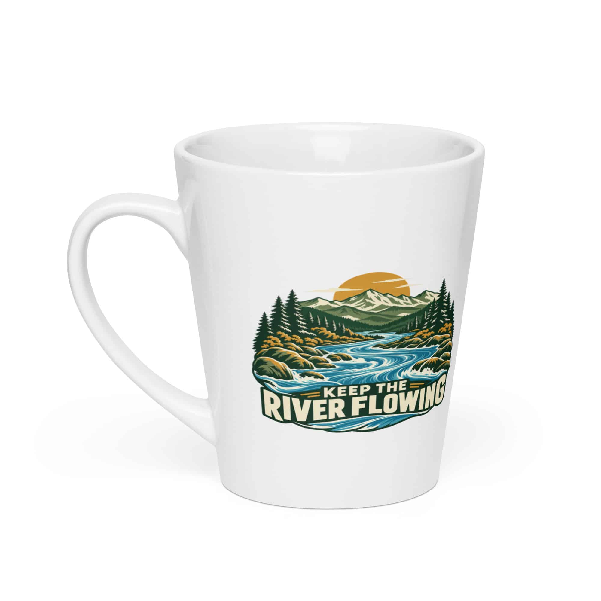 Latte Mug: Keep the river flowing