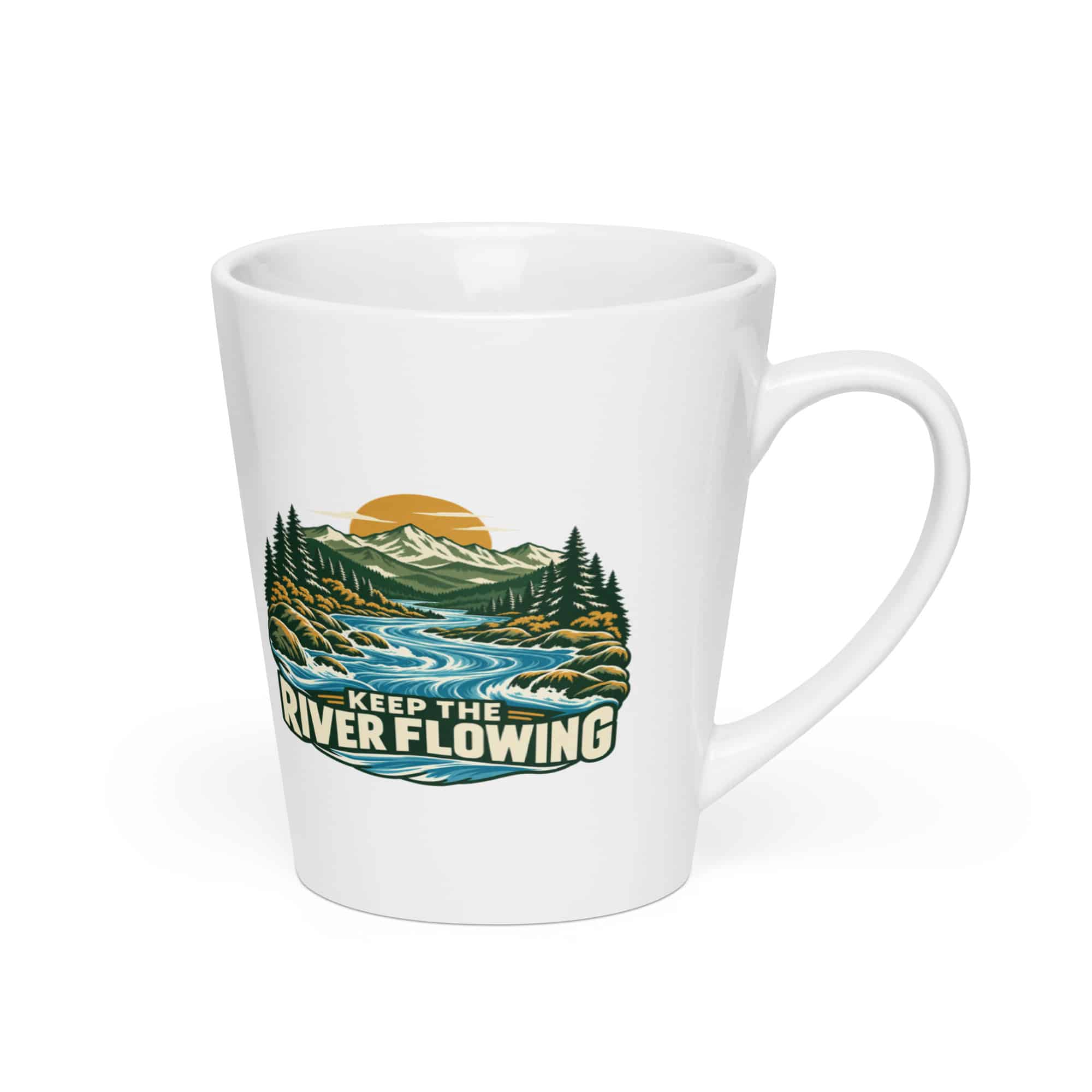 Latte Mug: Keep the river flowing