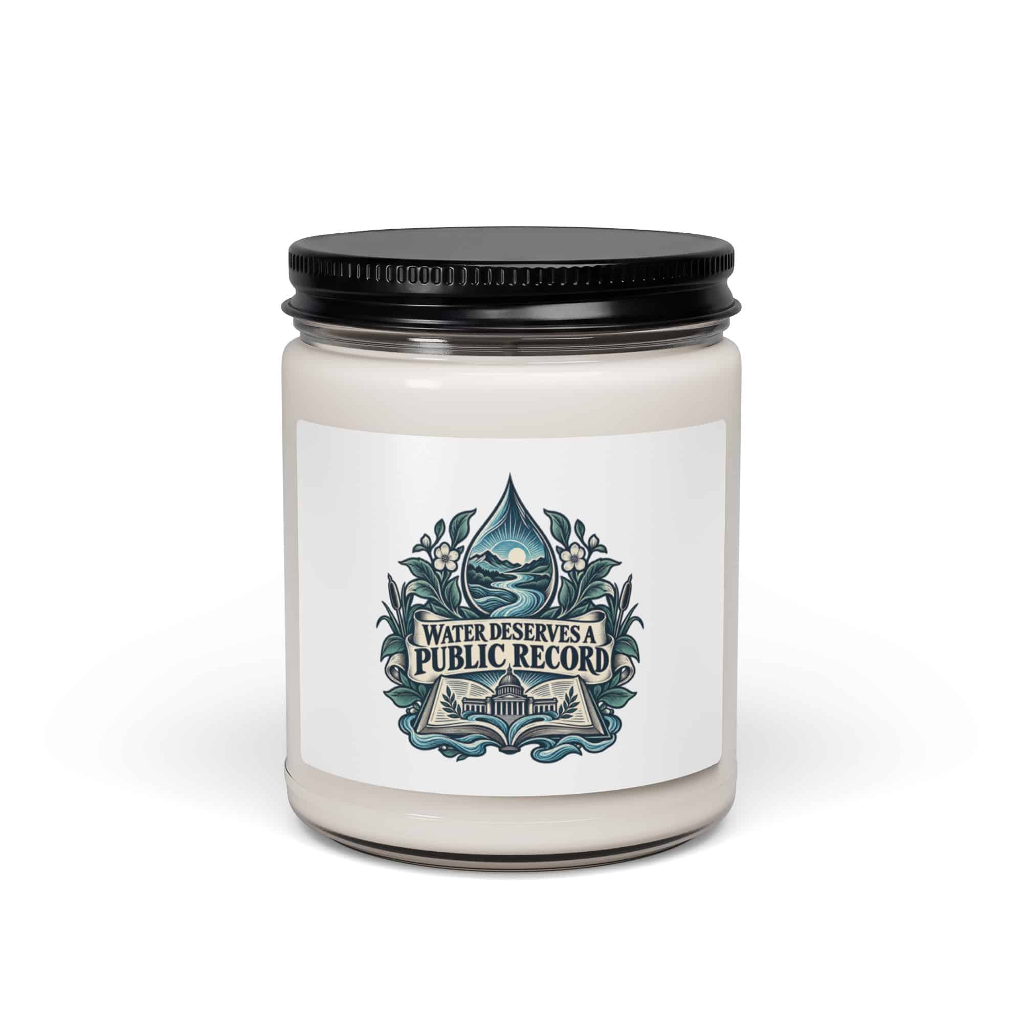 Soy Wax Candle: Water deserves a public record