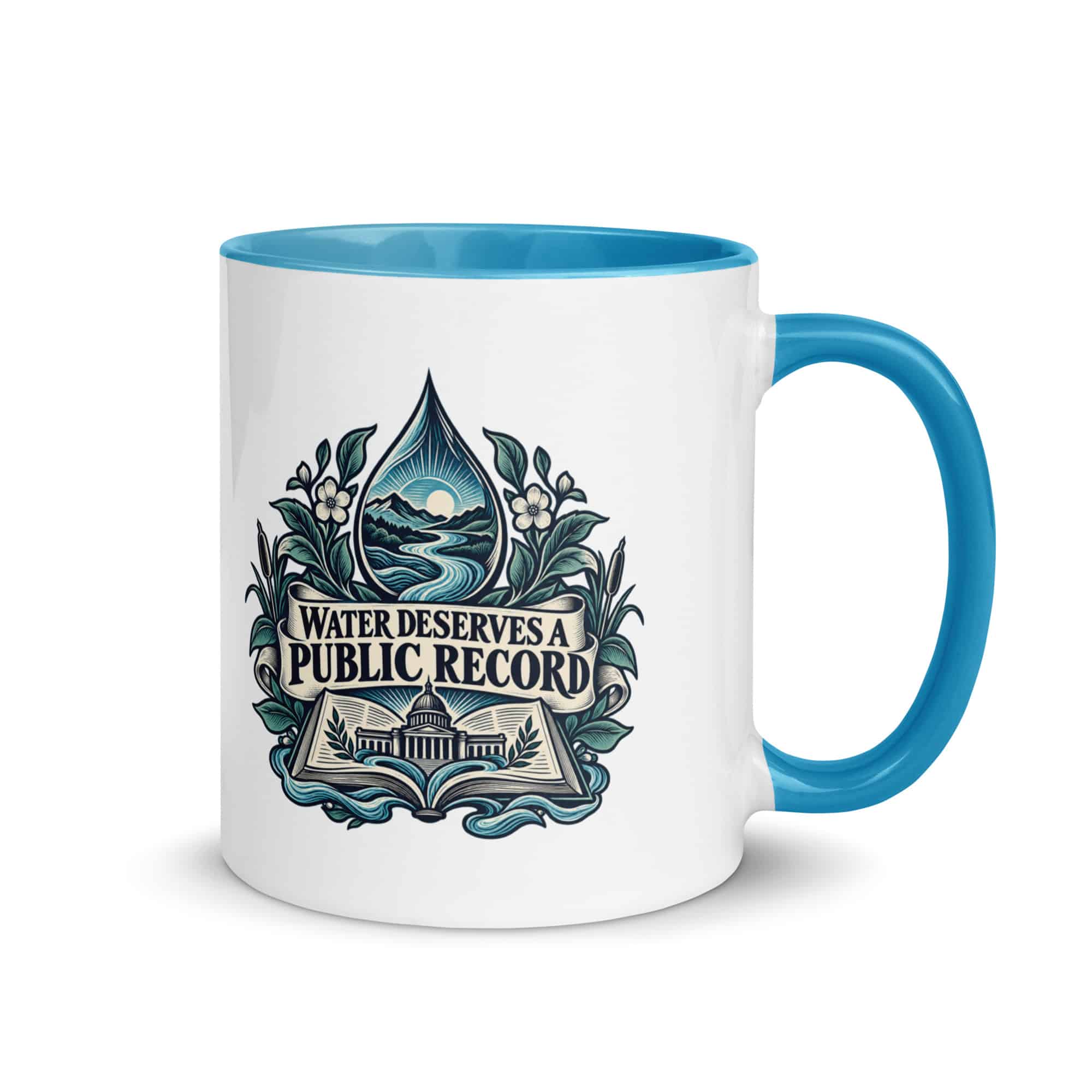 Color Inside Coffee Mug: Water deserves a public record