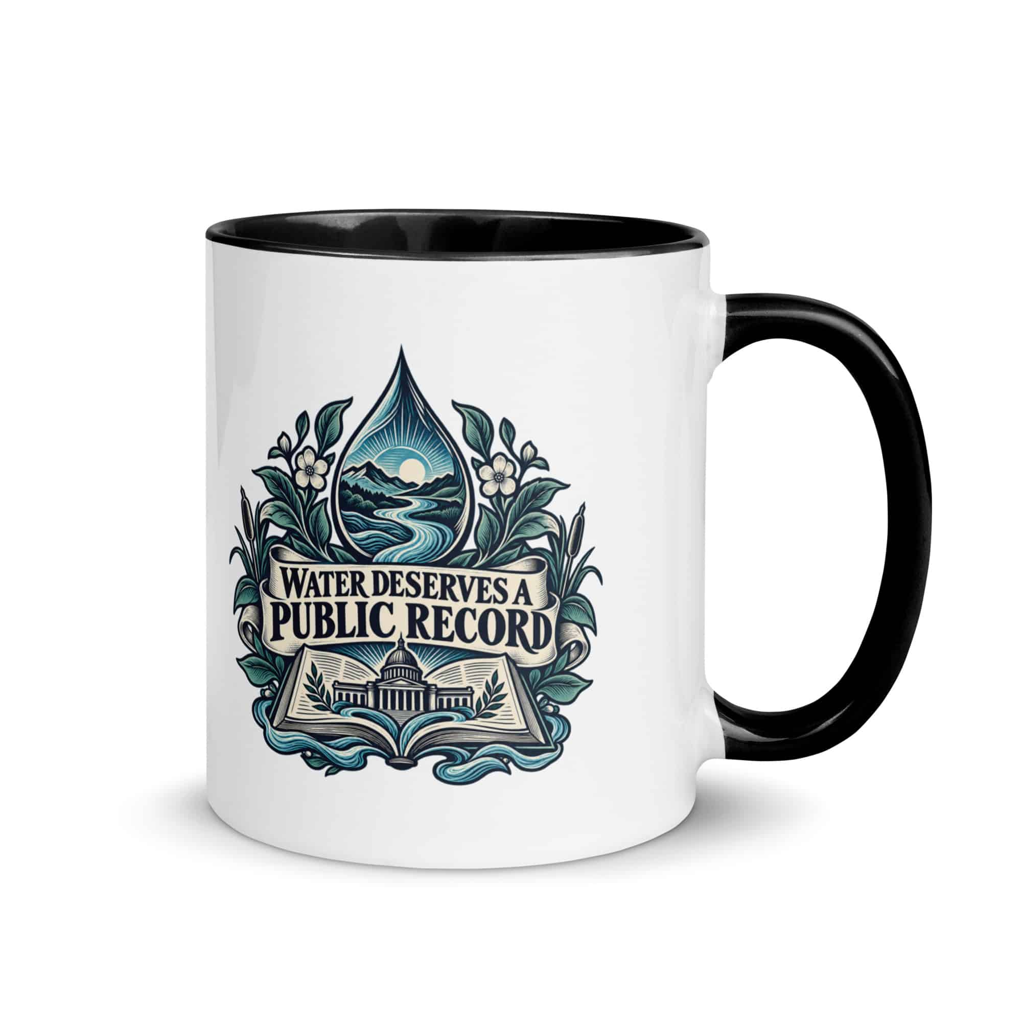 Color Inside Coffee Mug: Water deserves a public record