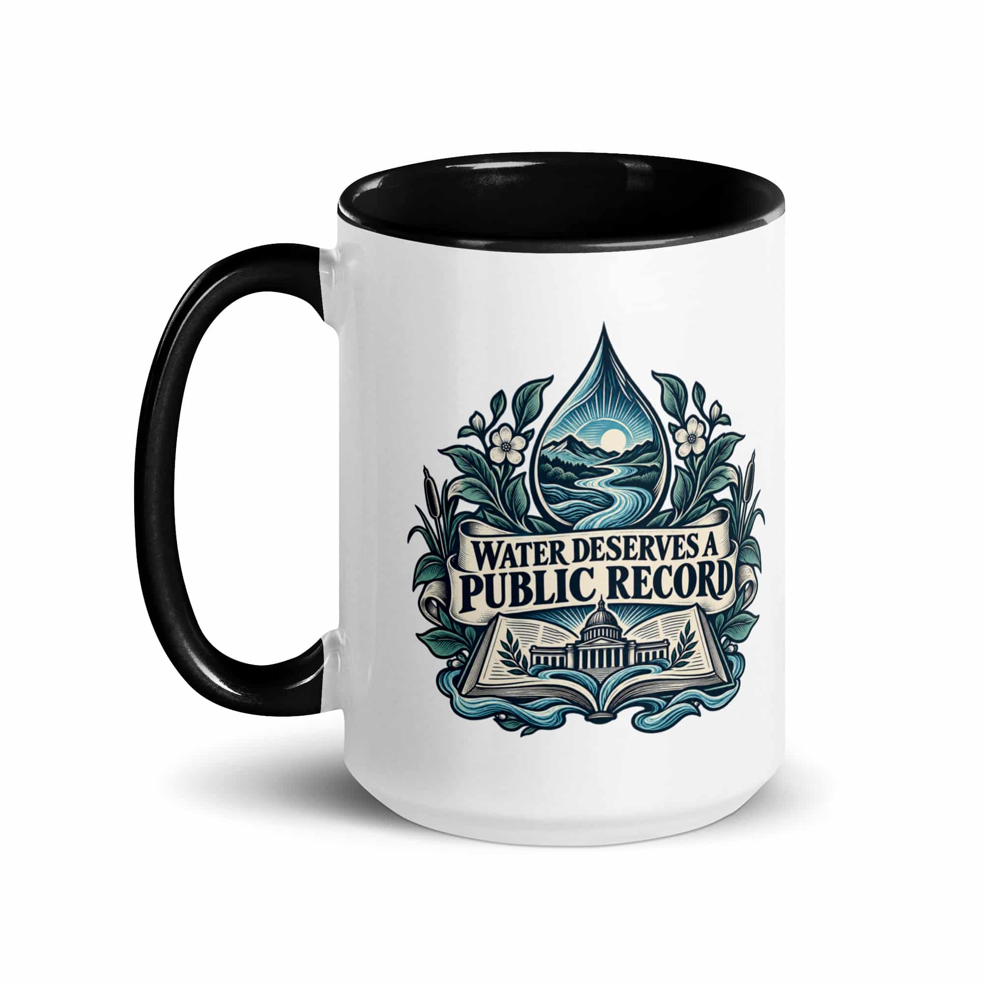 Color Inside Coffee Mug: Water deserves a public record