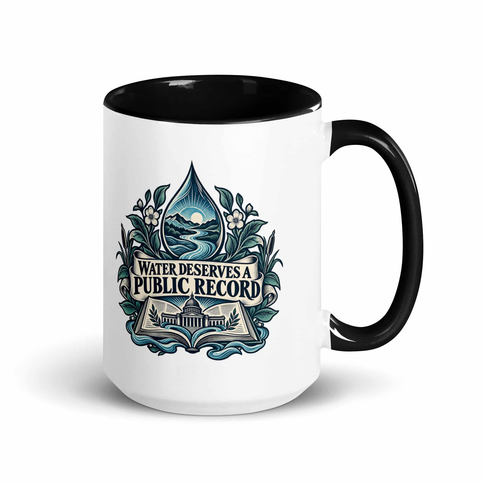 Color Inside Coffee Mug: Water deserves a public record