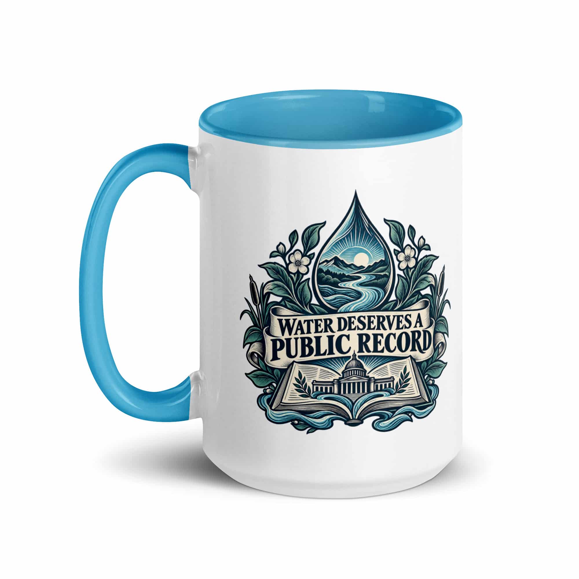 Color Inside Coffee Mug: Water deserves a public record