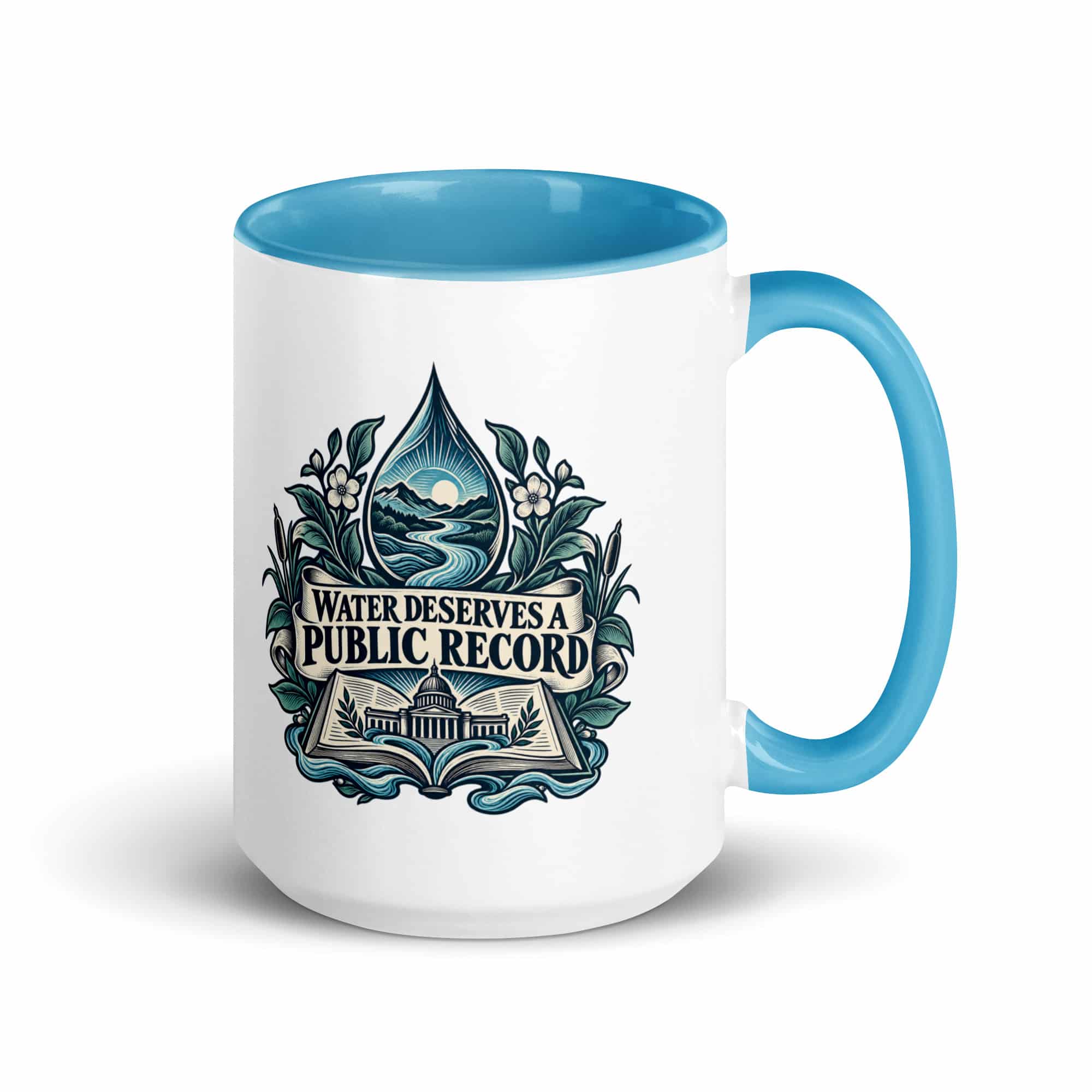 Color Inside Coffee Mug: Water deserves a public record